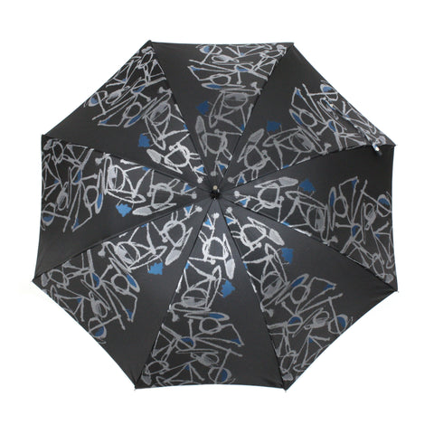 黒色の晴雨兼用雨傘