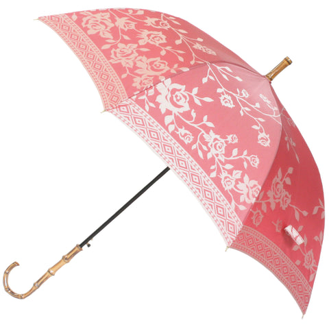 バラ柄の婦人長傘