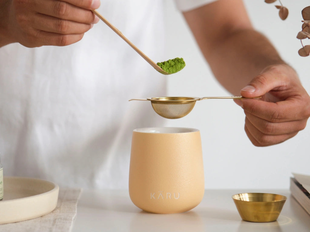 Matcha cup Karu with strainer