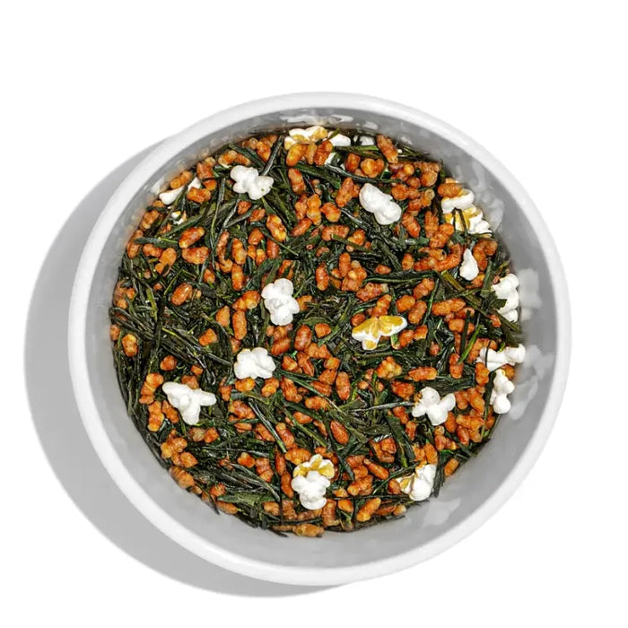 Genmaicha loose from above