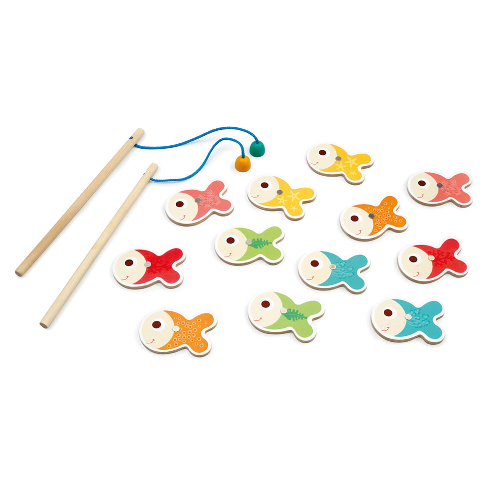 Scratch - Set Of 6 Fishing Ducks - Rainbow – Dam Toys B2C