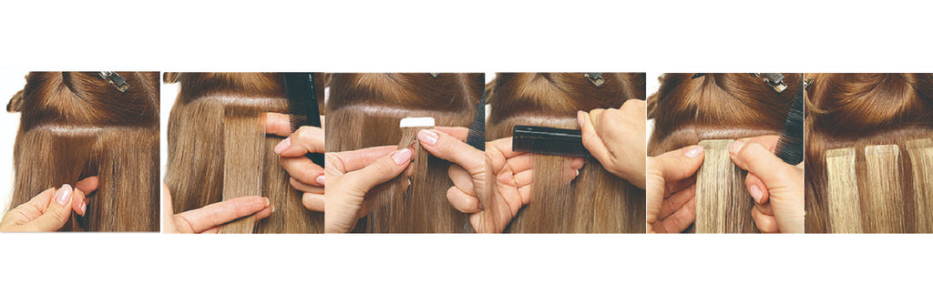 Remeehi® Tape In Remy Hair Extensions