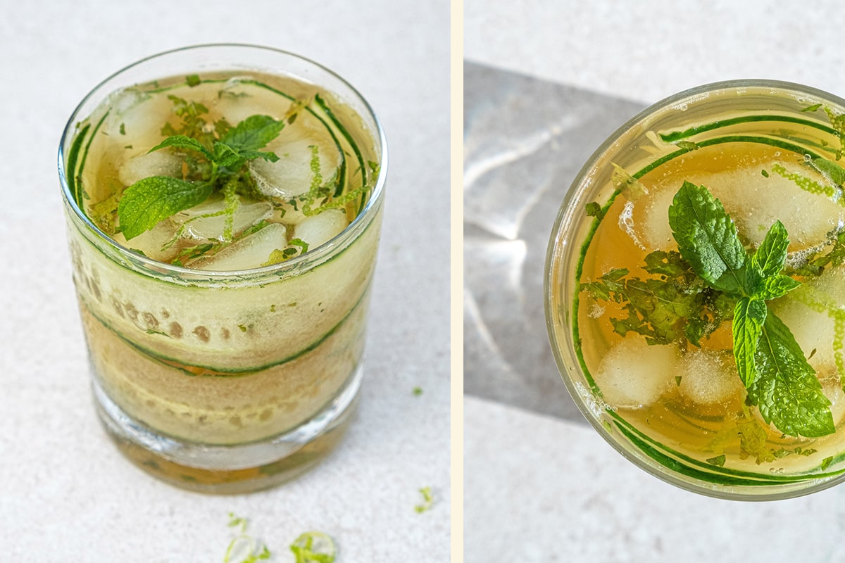 Clean Gin and Mint Mocktails