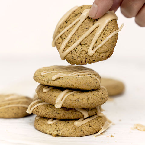 cardamom and black tea icing cookies