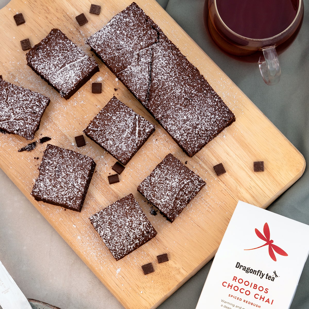 Dragonfly Rooibos Choco Chai Brownies