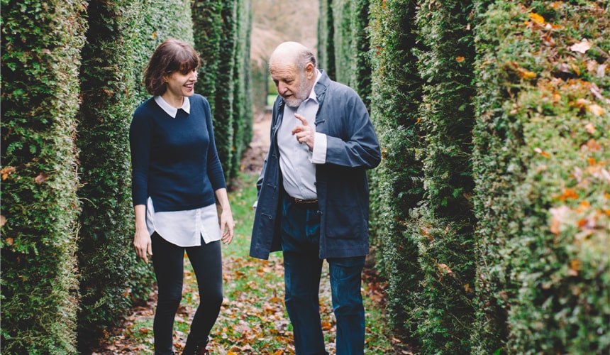 Georgia and Bruce Ginsberg talking about tea