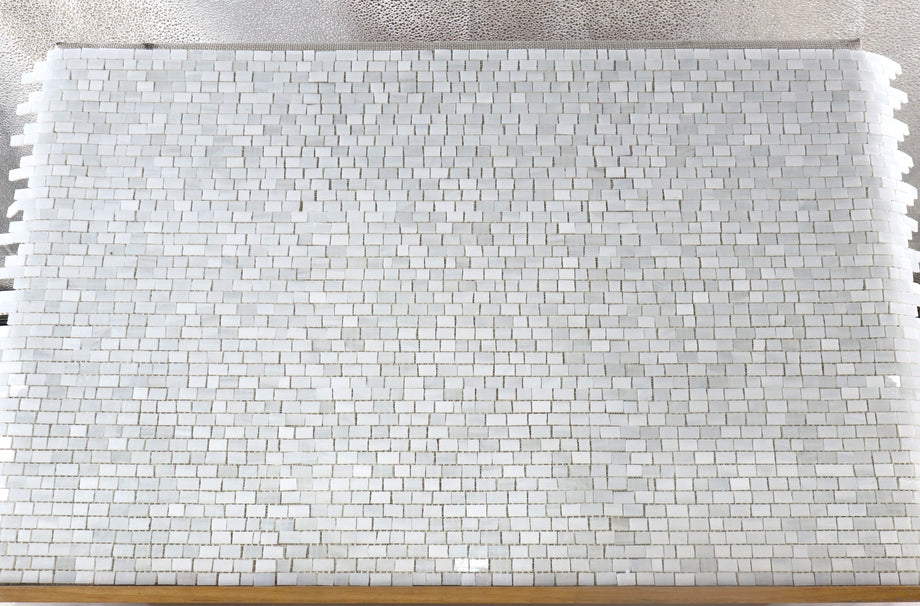 Billie Moonbeam Veined White Mosaic