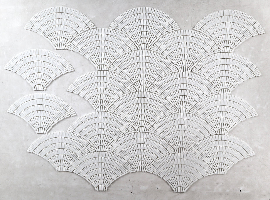 Fan Club Ice White Mosaic