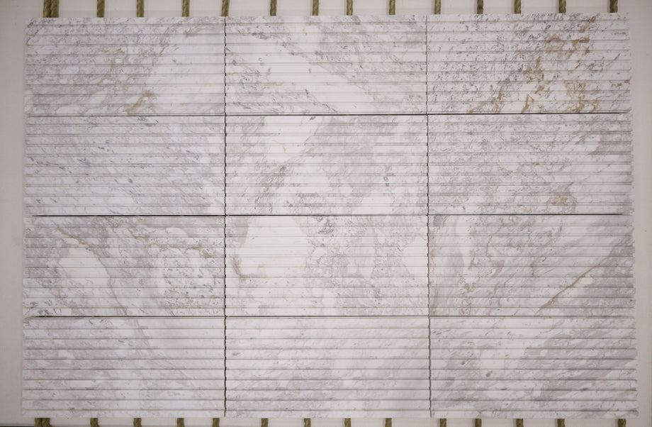  Groove Arabescato D'oro Marble Dimensional Tile 
