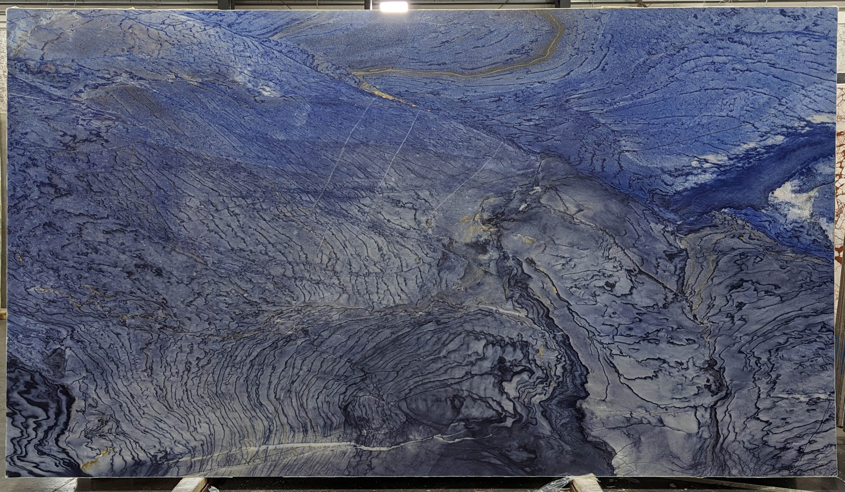  Azul Macaubas A1 Select Quartzite Slab 3/4  Polished Stone - 4127#07 -  76X133 