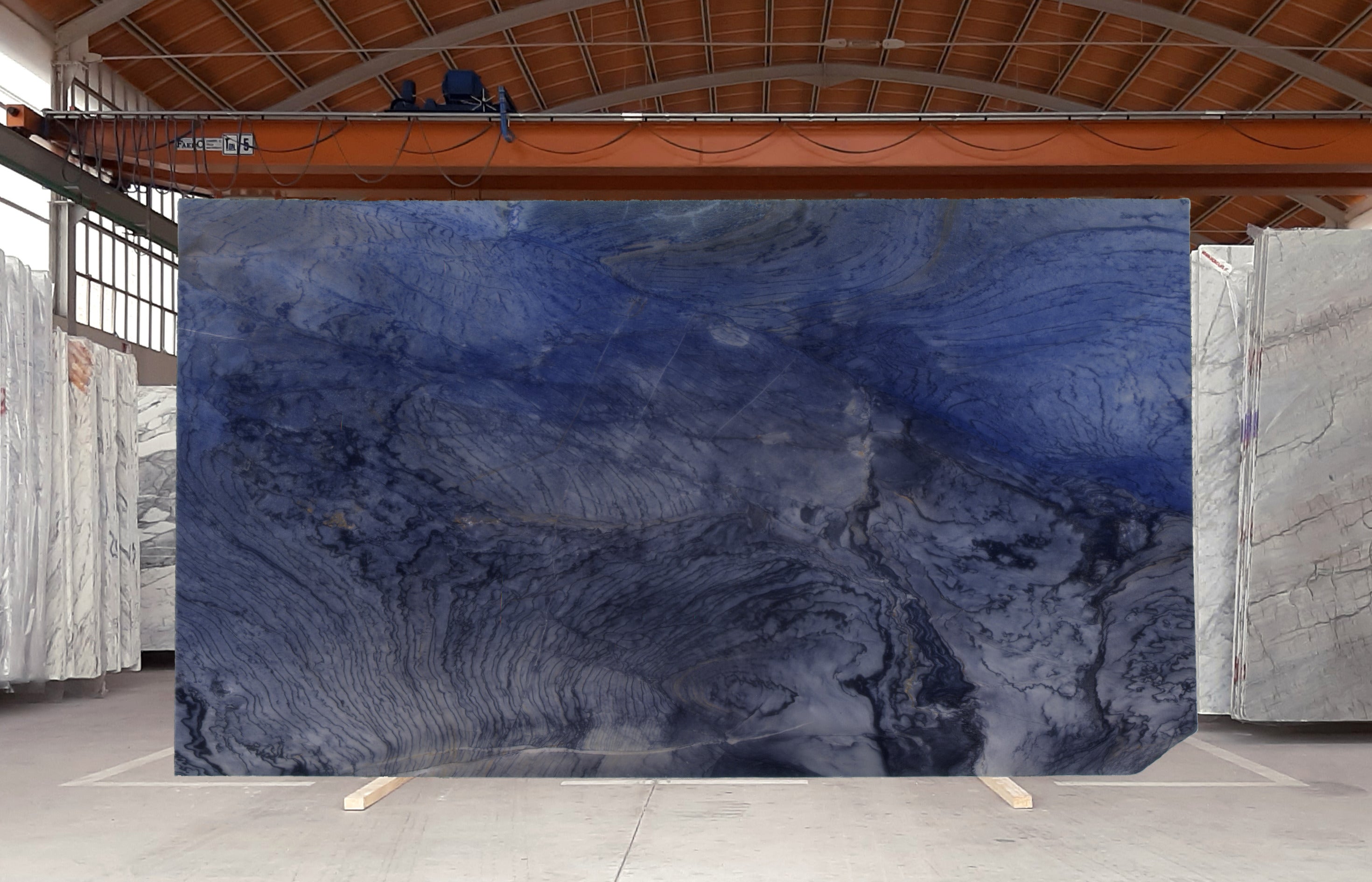  Azul Macaubas A1 Select Quartzite Slab 3/4  Polished Stone - 4127#09 -  70X133 