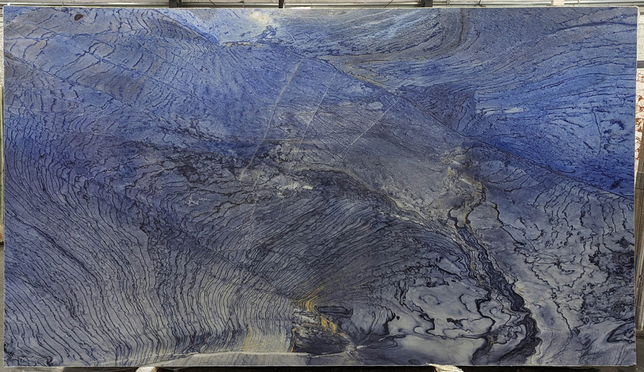  Azul Macaubas A1 Select Quartzite Slab 3/4  Polished Stone - 4127#11 -  76X133 