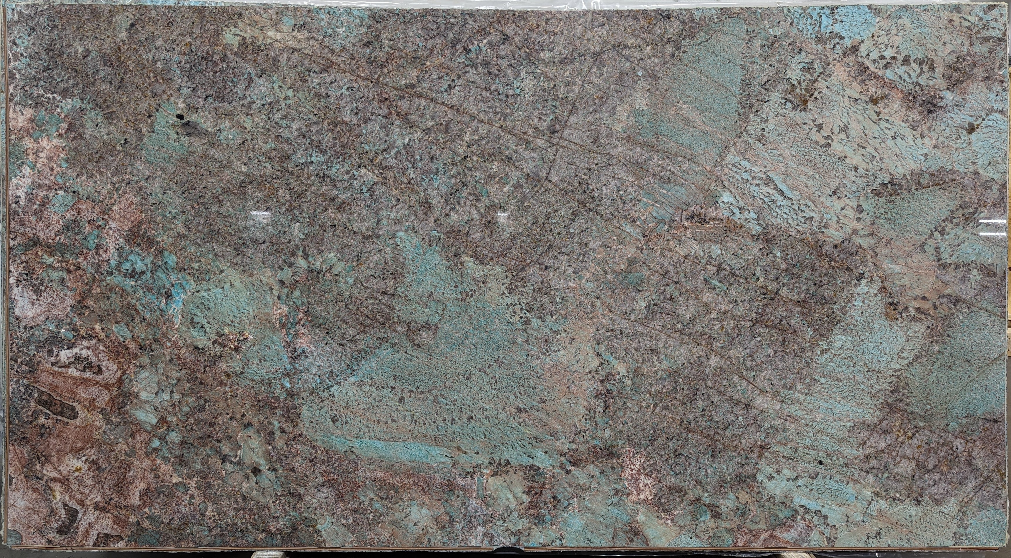  Amazonite Quartzite Slab 3/4  Polished Stone - 20921#31 -  64X119 