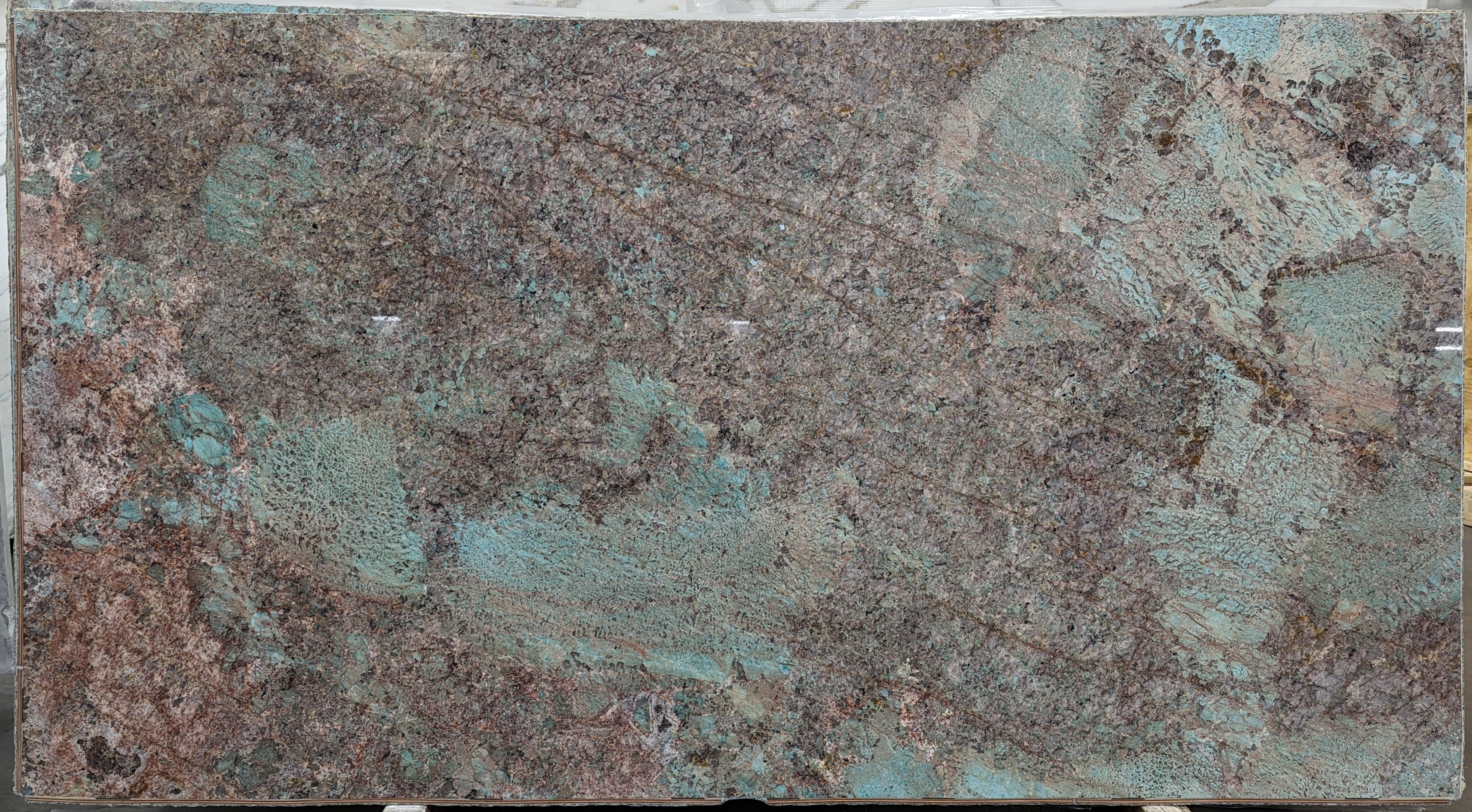  Amazonite Quartzite Slab 3/4  Polished Stone - 20921#33 -  64X119 
