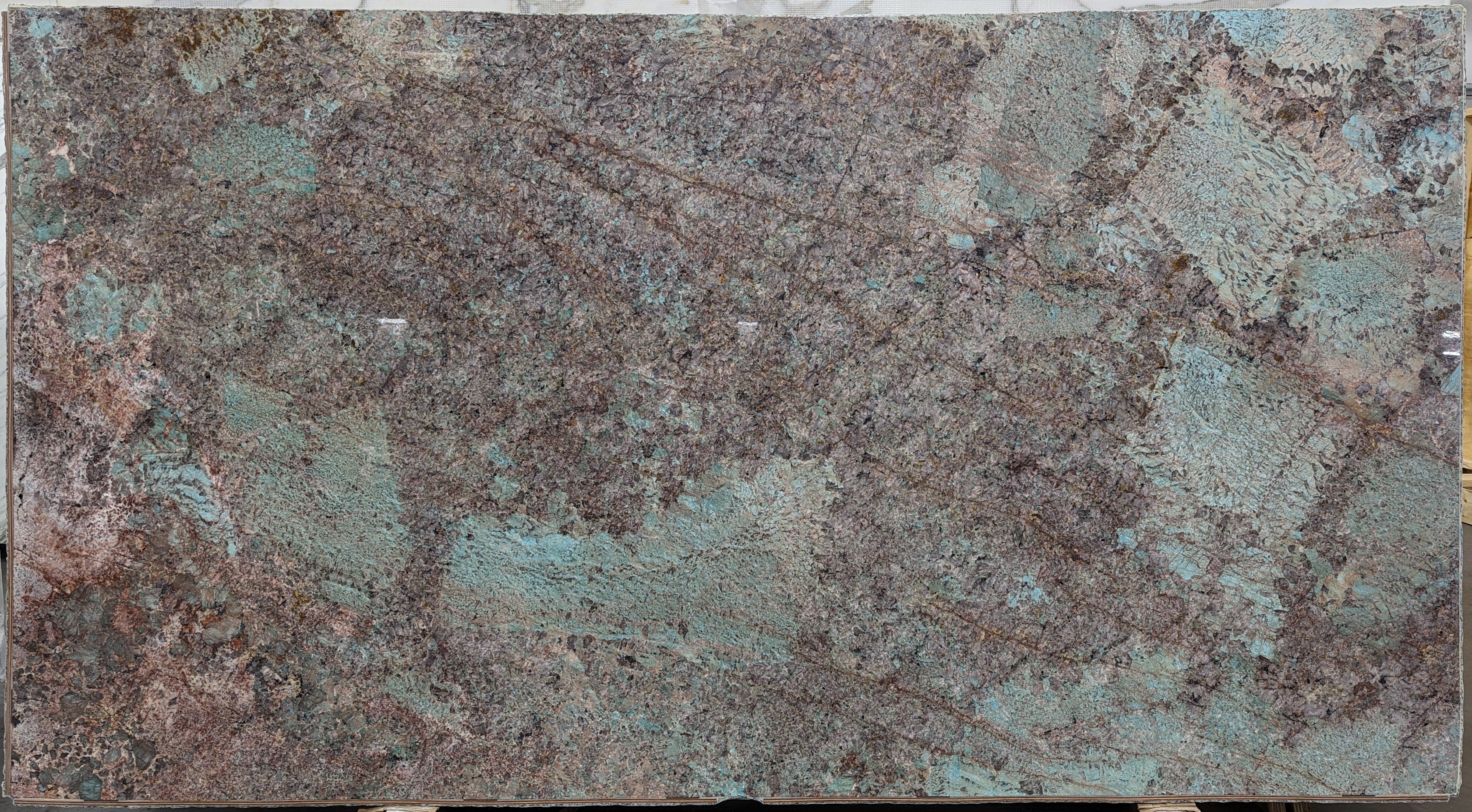  Amazonite Quartzite Slab 3/4  Polished Stone - 20921#35 -  64X119 