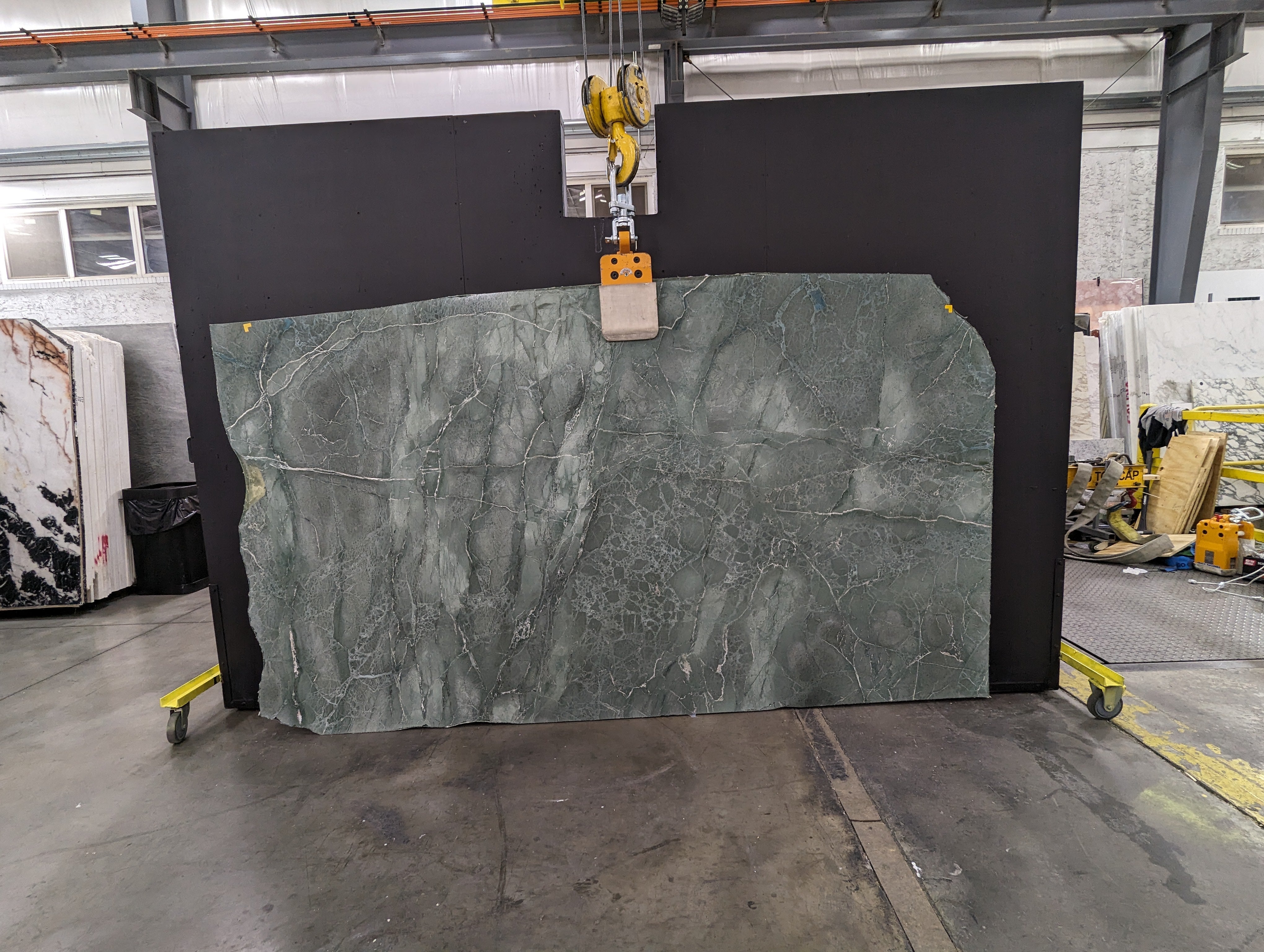  Aquamarina%20Serpentine%20Slab%203/4%22%20%20Polished%20Stone - 1485#04 -  63x104 