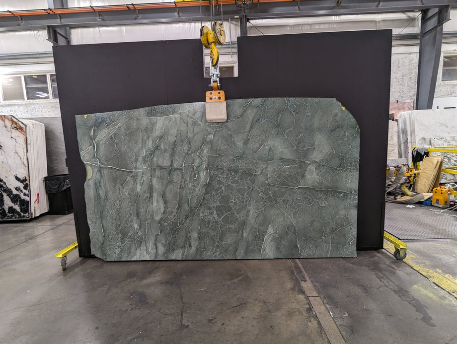  Aquamarina Serpentine Slab 3/4  Polished Stone - 1485#06 -  64x107 