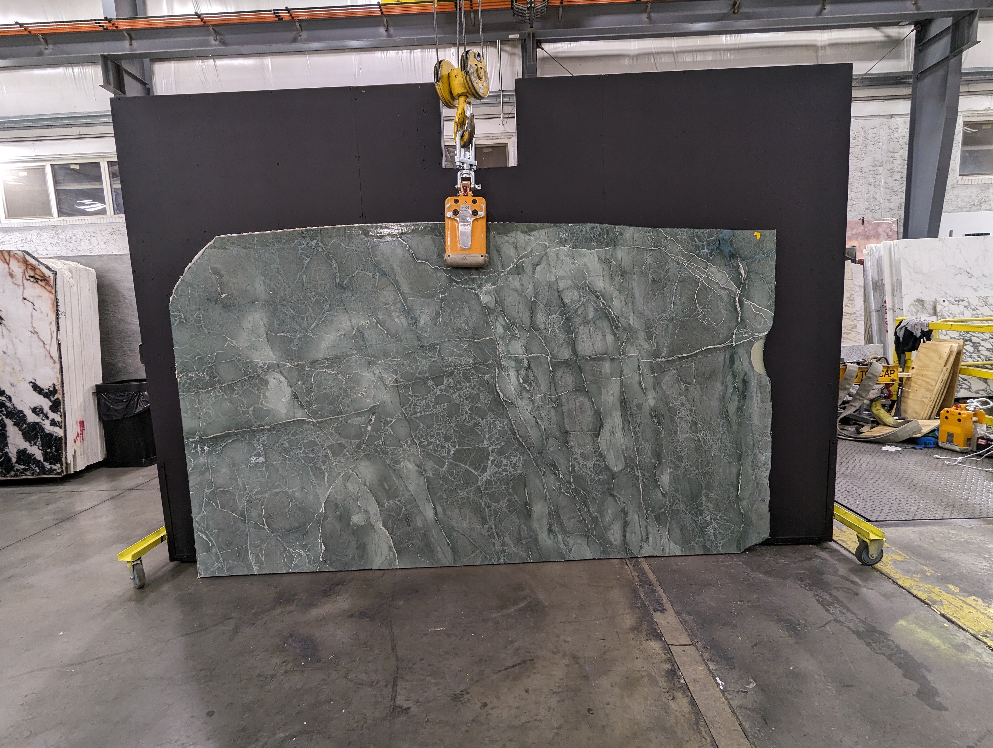  Aquamarina Serpentine Slab 3/4  Polished Stone - 1485#07 -  64x107 