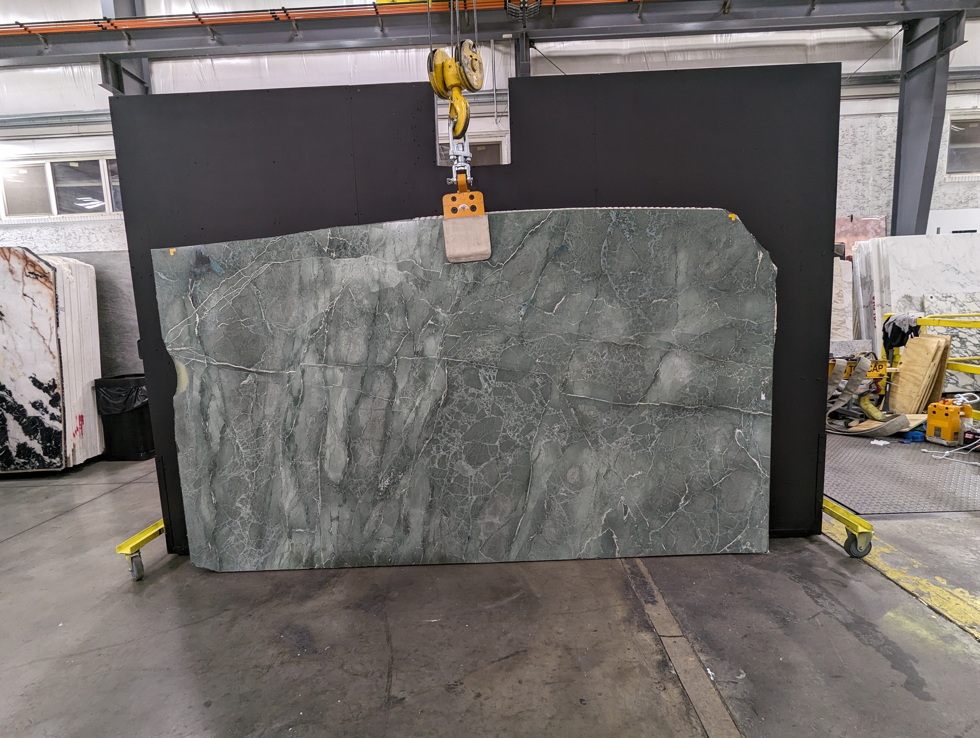  Aquamarina Serpentine Slab 3/4  Polished Stone - 1485#08 -  64x107 