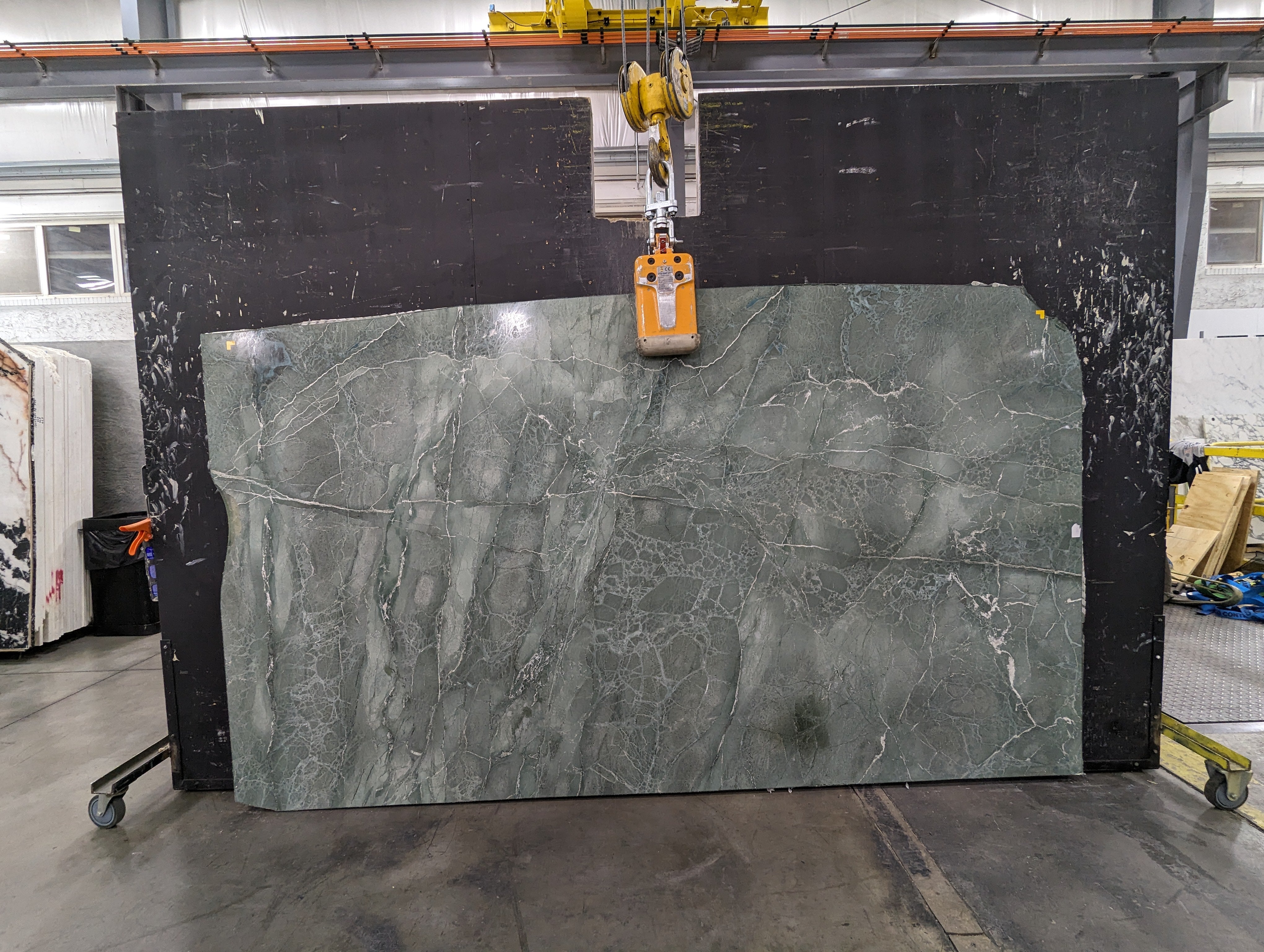  Aquamarina%20Serpentine%20Slab%203/4%22%20%20Polished%20Stone - 1485#10 -  64x105 