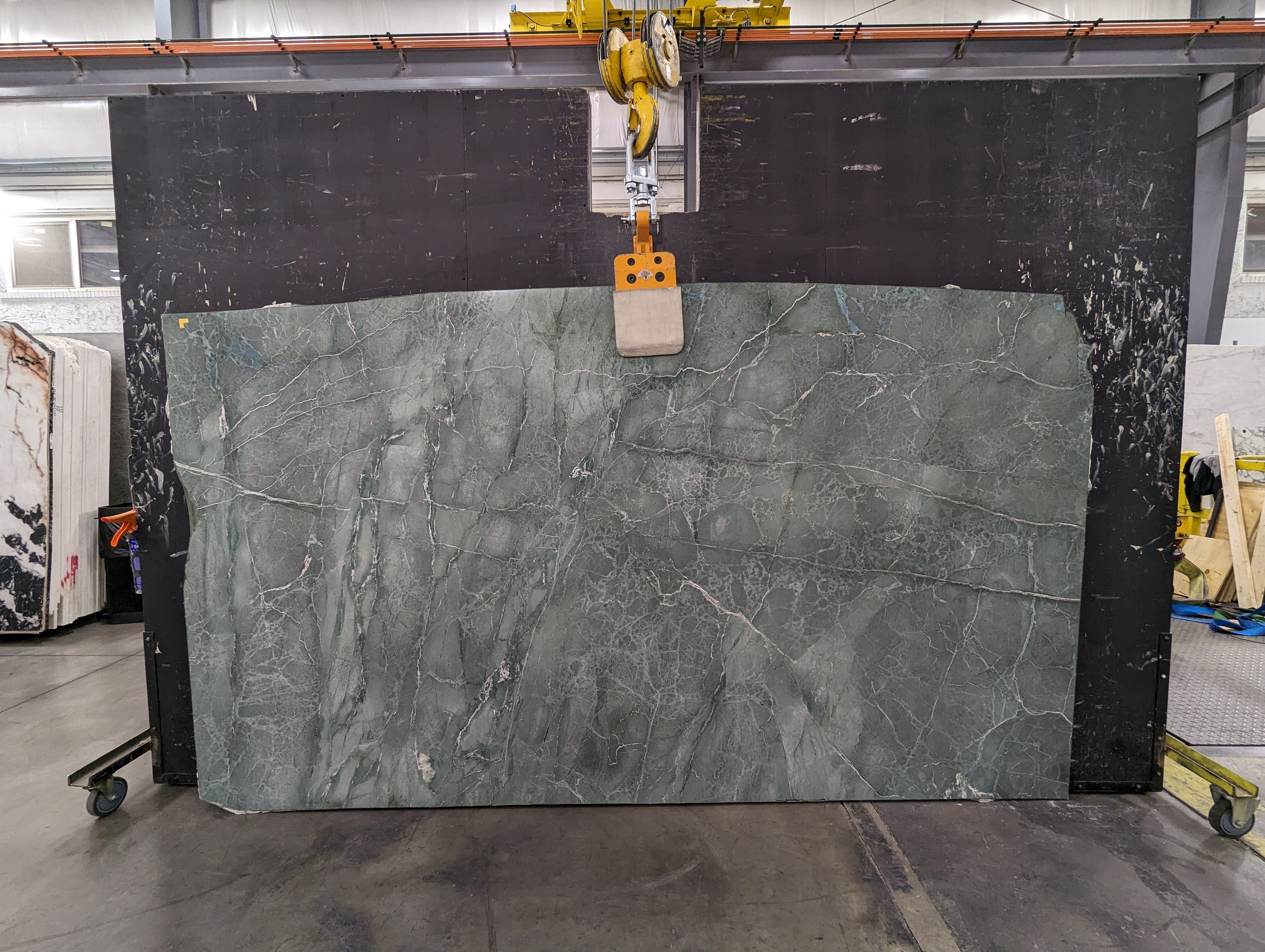  Aquamarina%20Serpentine%20Slab%203/4%22%20%20Polished%20Stone - 1485#14 -  60x114 