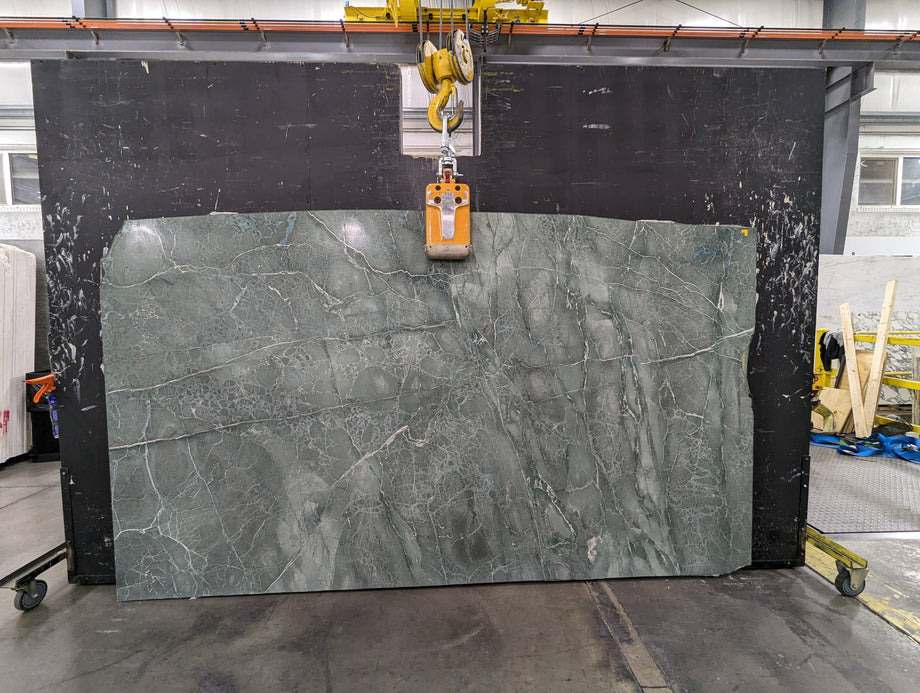  Aquamarina Serpentine Slab 3/4  Polished Stone - 1485#15 -  62x114 