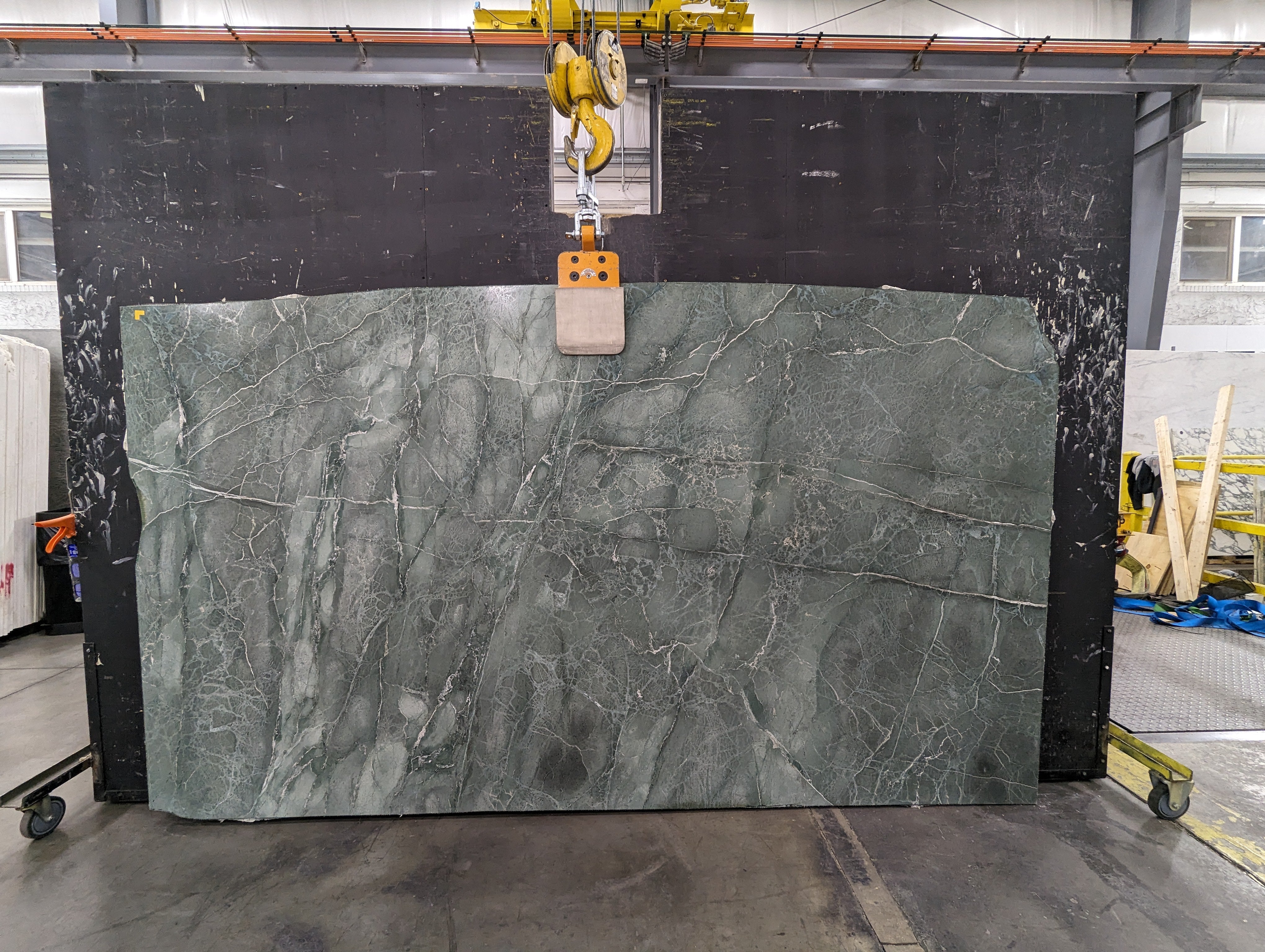  Aquamarina%20Serpentine%20Slab%203/4%22%20%20Polished%20Stone - 1485#16 -  62x114 