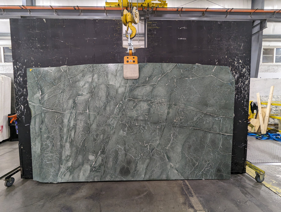  Aquamarina Serpentine Slab 3/4  Polished Stone - 1485#16 -  62x114 