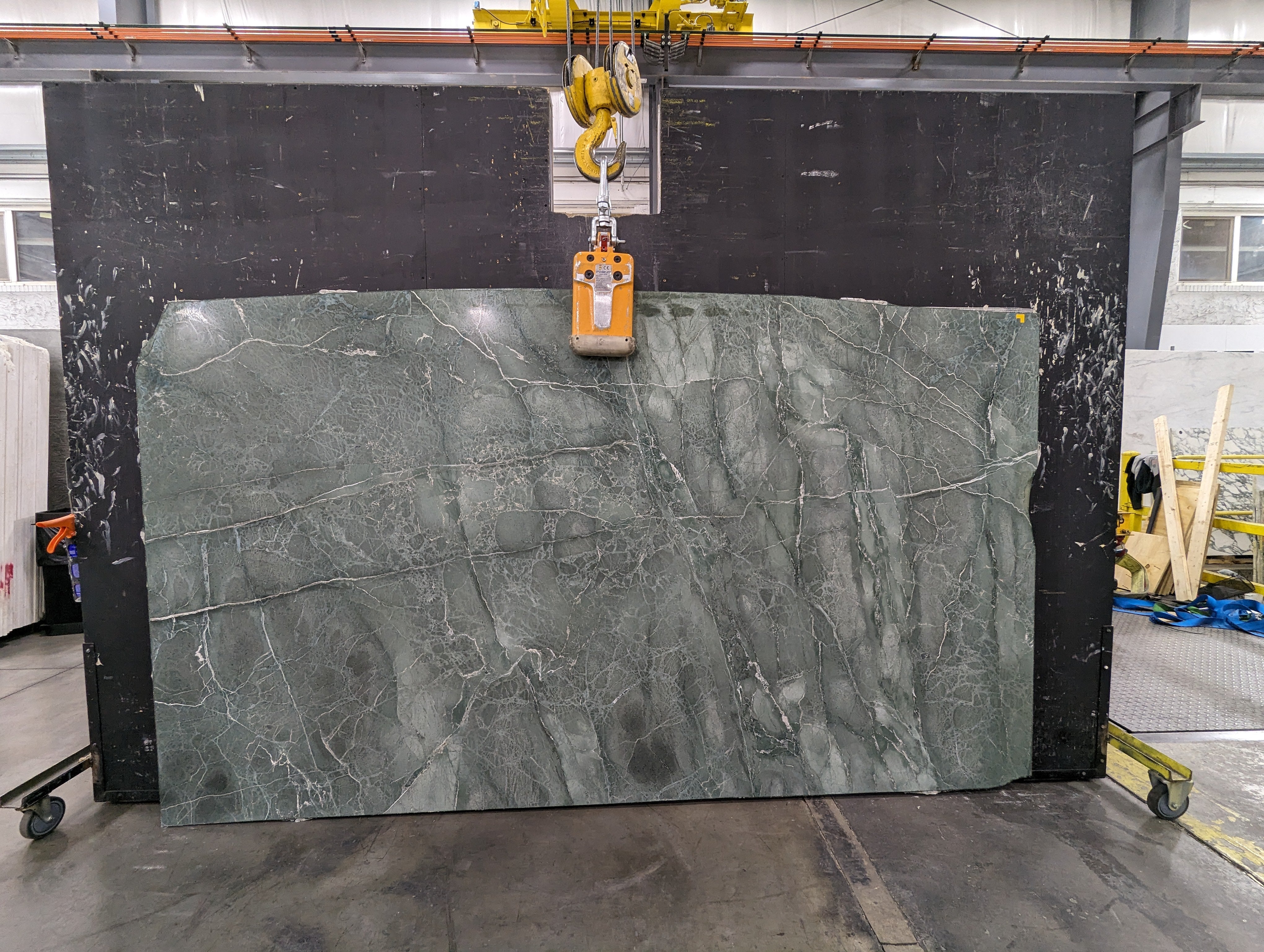  Aquamarina%20Serpentine%20Slab%203/4%22%20%20Polished%20Stone - 1485#17 -  62X114 