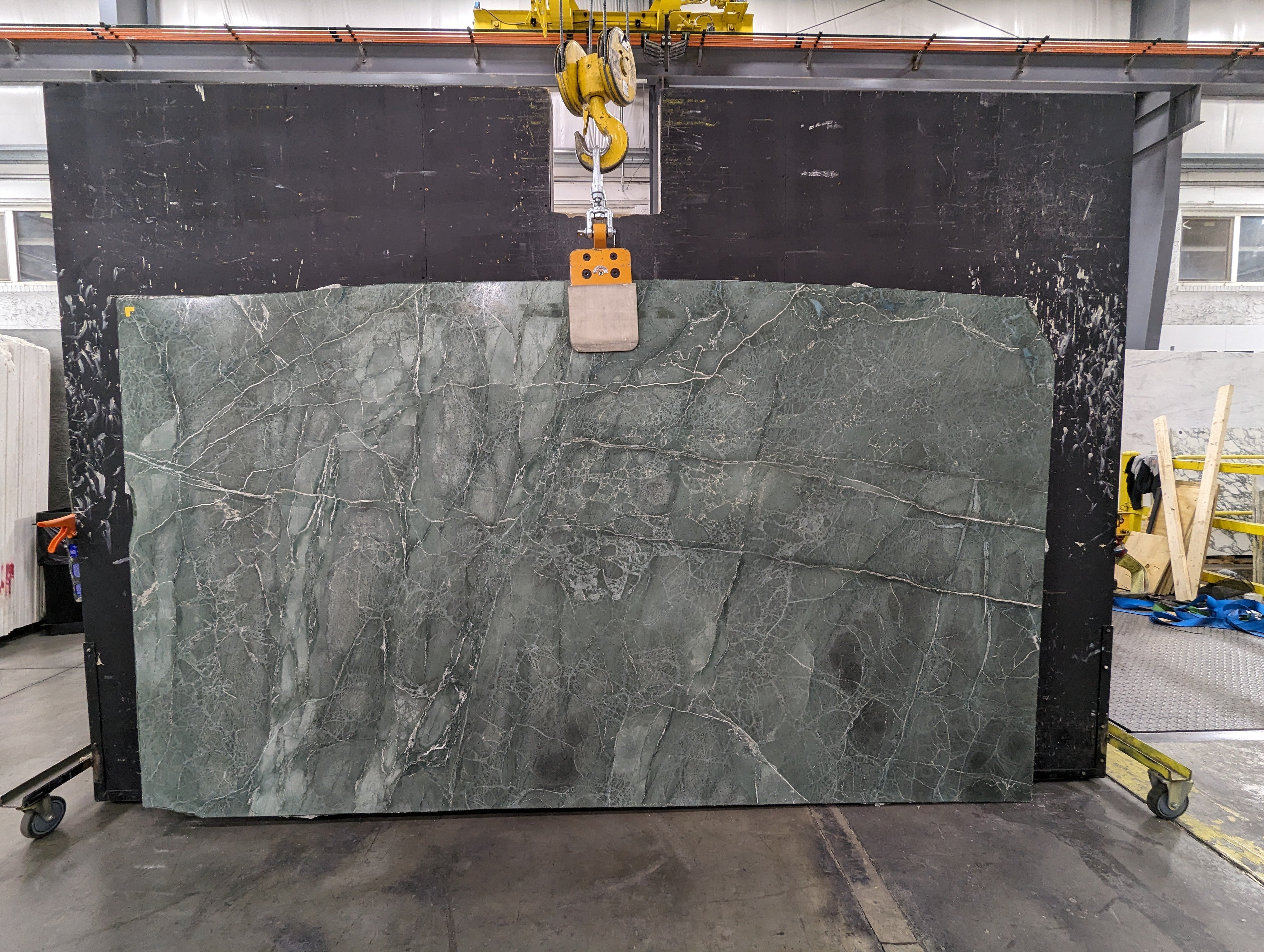  Aquamarina%20Serpentine%20Slab%203/4%22%20%20Polished%20Stone - 1485#18 -  62X114 