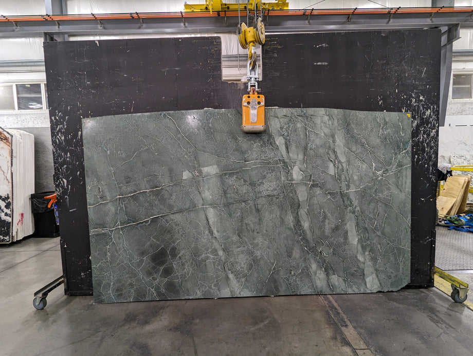  Aquamarina Serpentine Slab 3/4  Polished Stone - 1485#29 -  63X115 