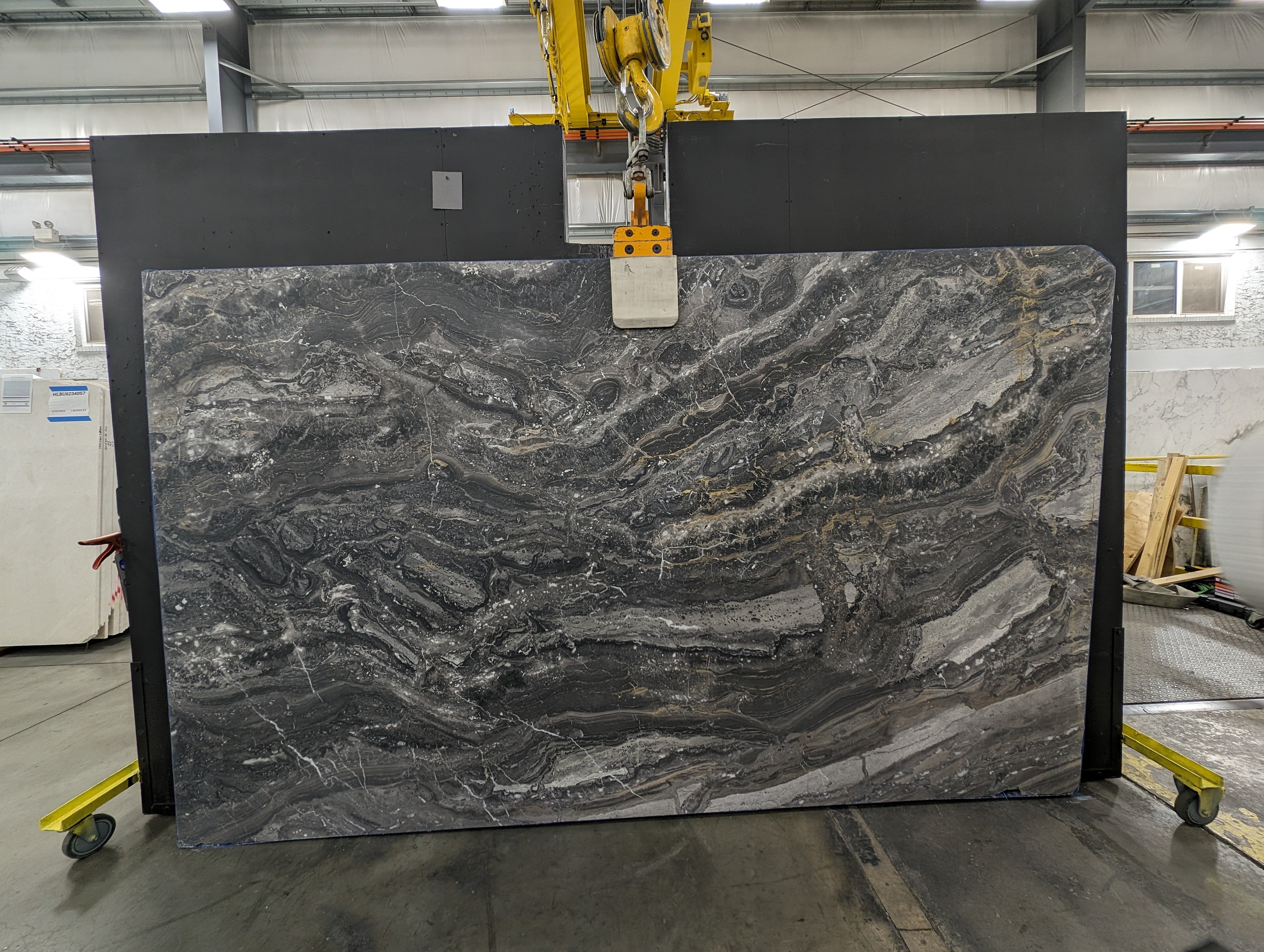  Arabescato Orobico Dark Marble Slab 3/4 - HYEQ#16 -  73x124 