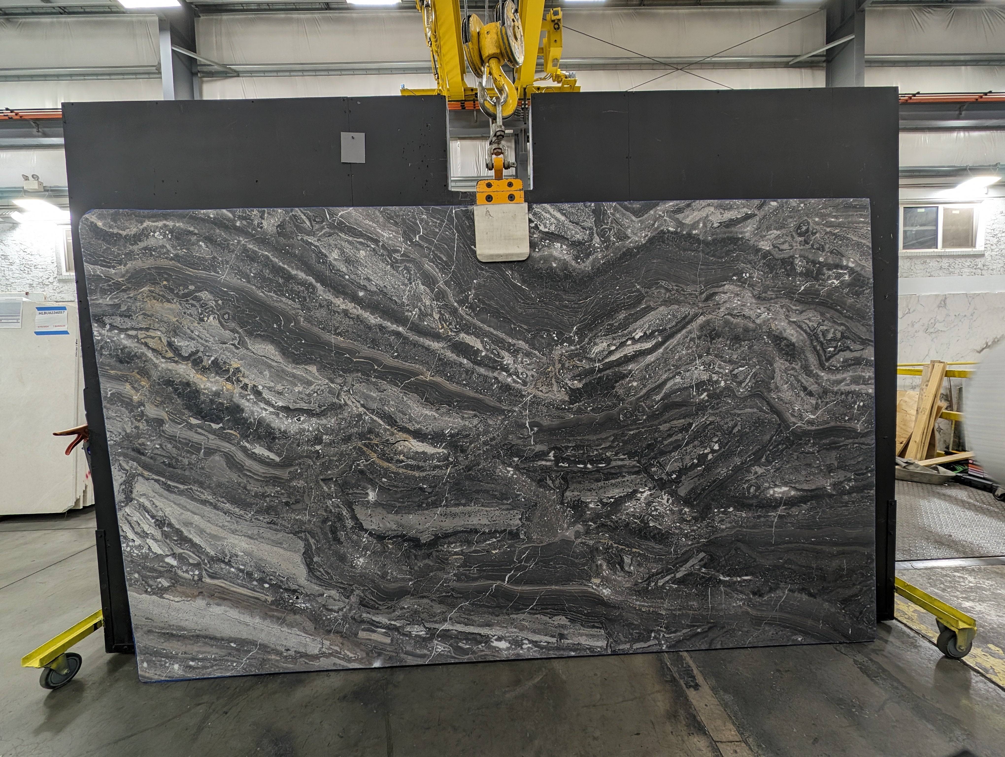  Arabescato Orobico Dark Marble Slab 3/4 - HYEQ#25 -  73x124 