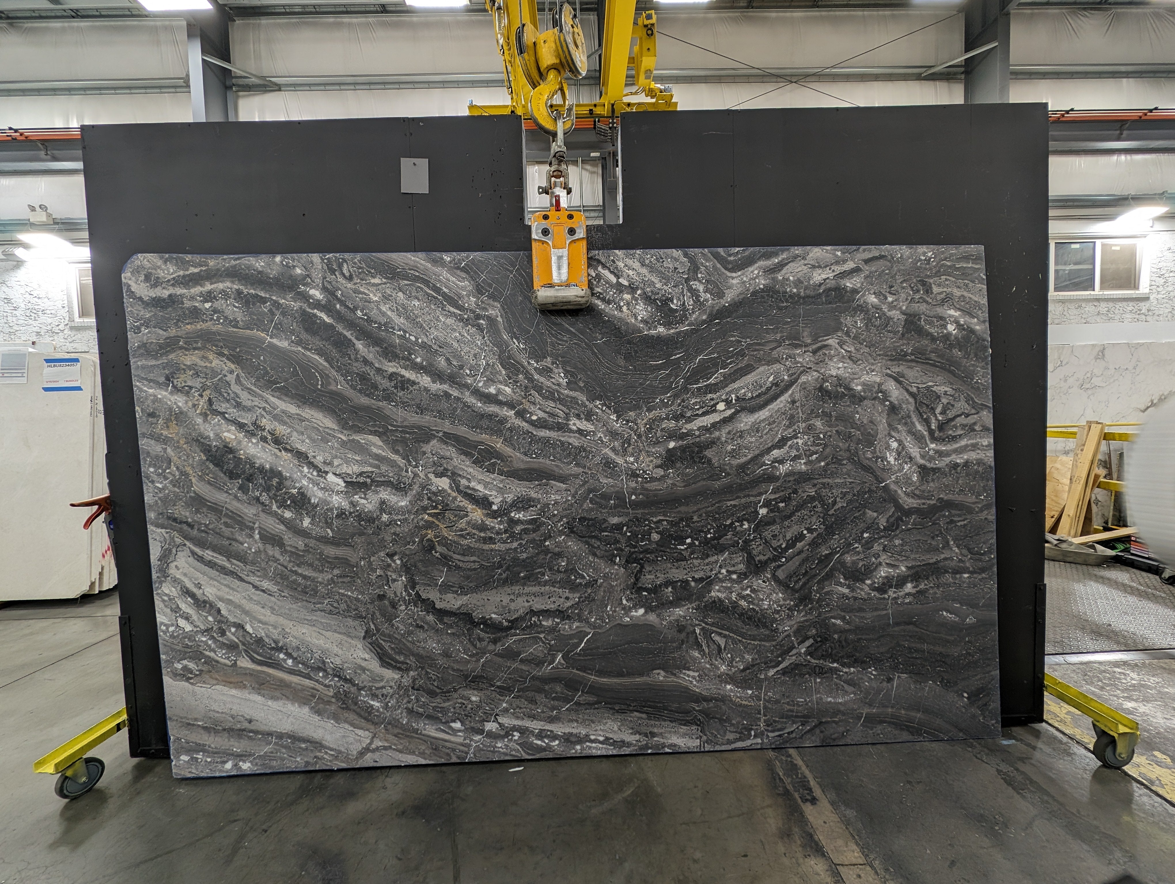  Arabescato Orobico Dark Marble Slab 3/4 - HYEQ#27 -  73x124 