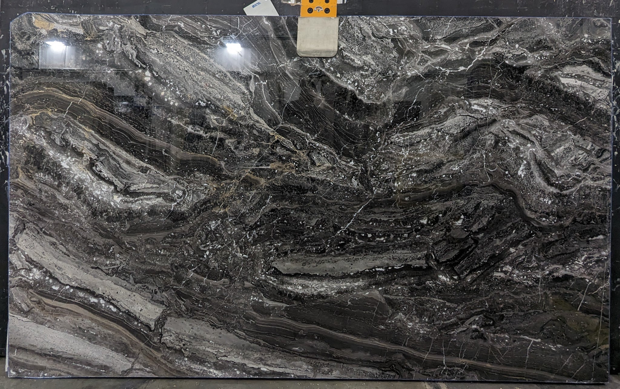  Arabescato Orobico Dark Marble Slab 3/4 - HYEQ#35 -  73x124 