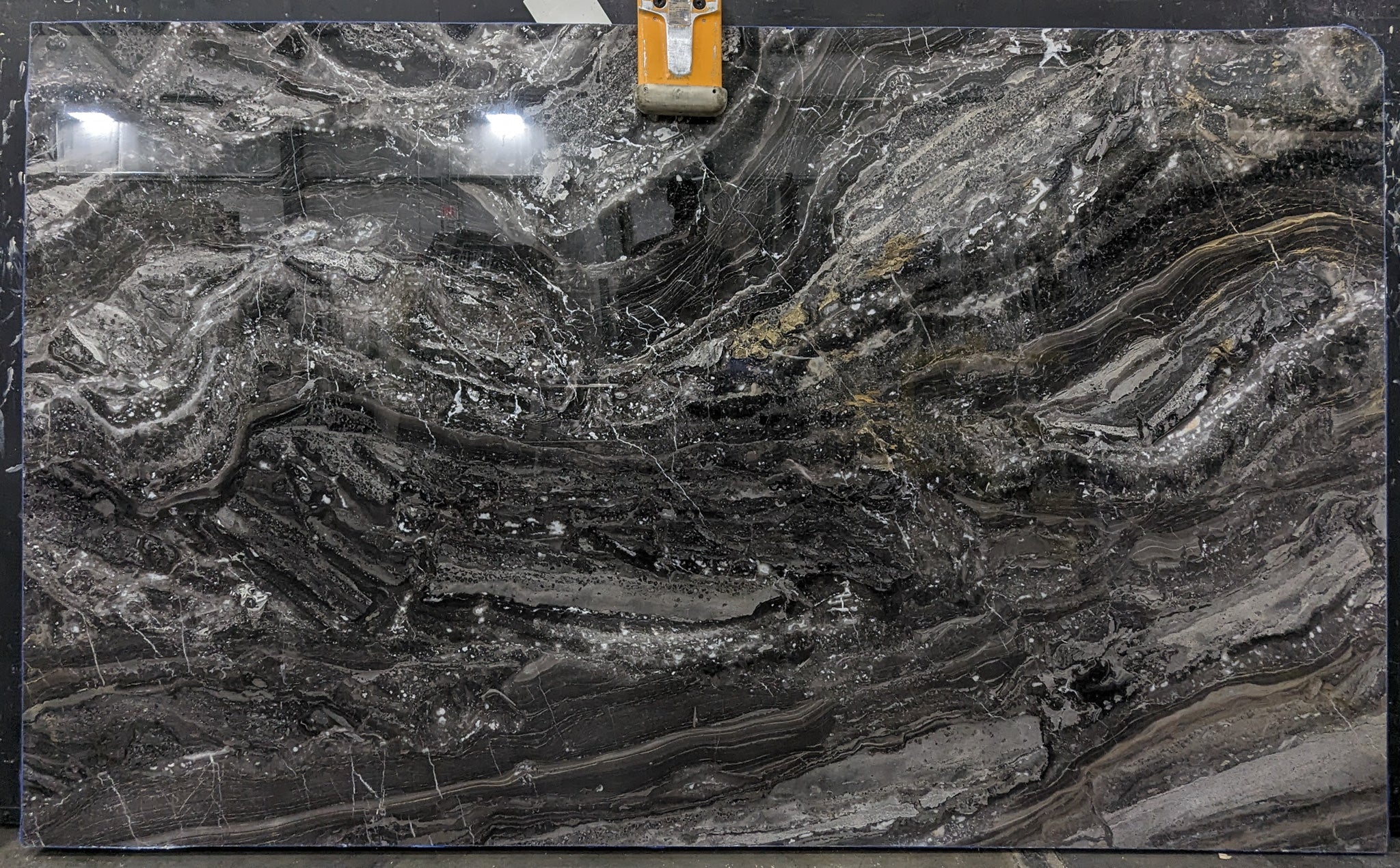  Arabescato Orobico Dark Marble Slab 3/4 - HYEQ#38 -  73x124 