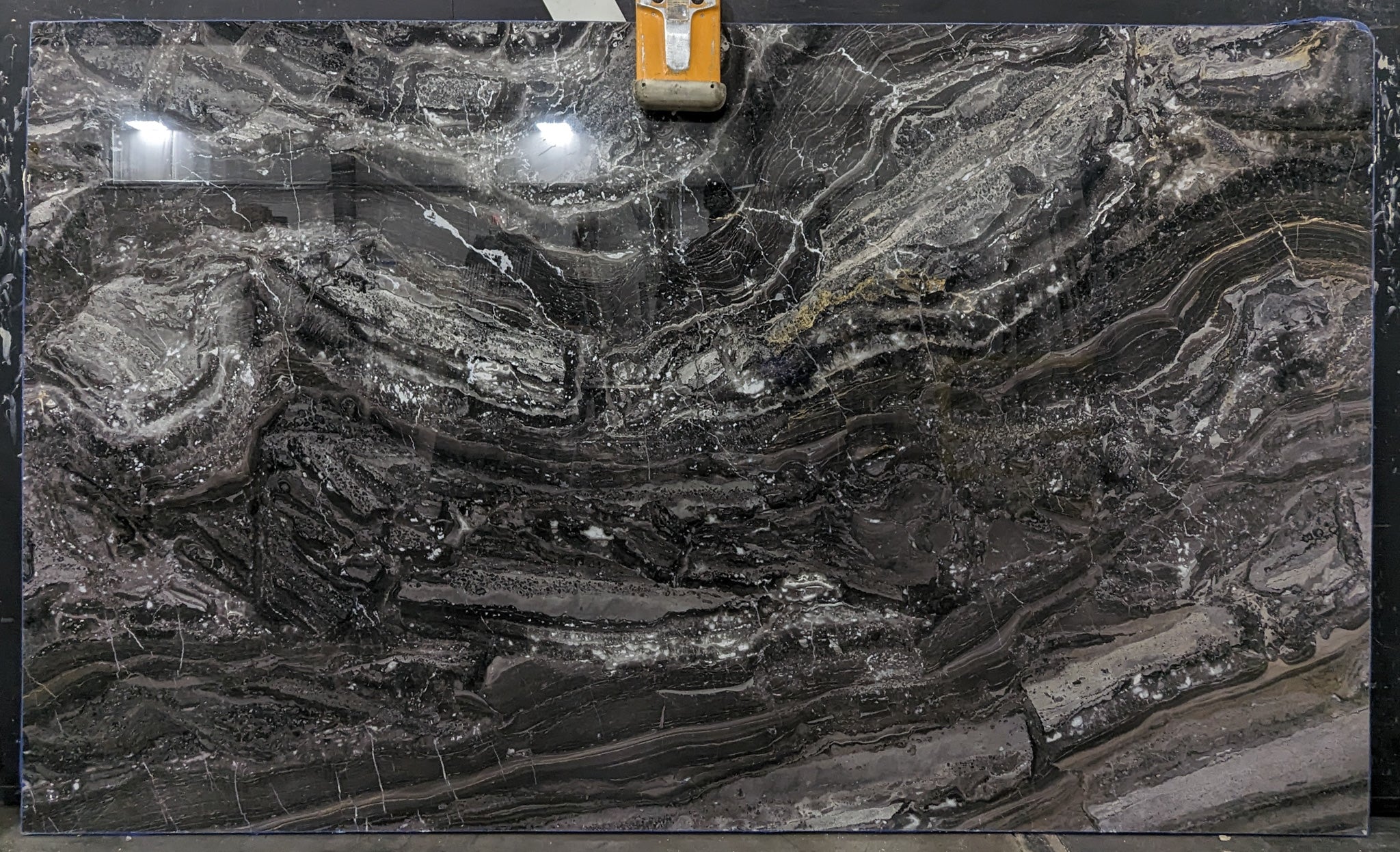  Arabescato Orobico Dark Marble Slab 3/4 - HYEQ#42 -  73x124 