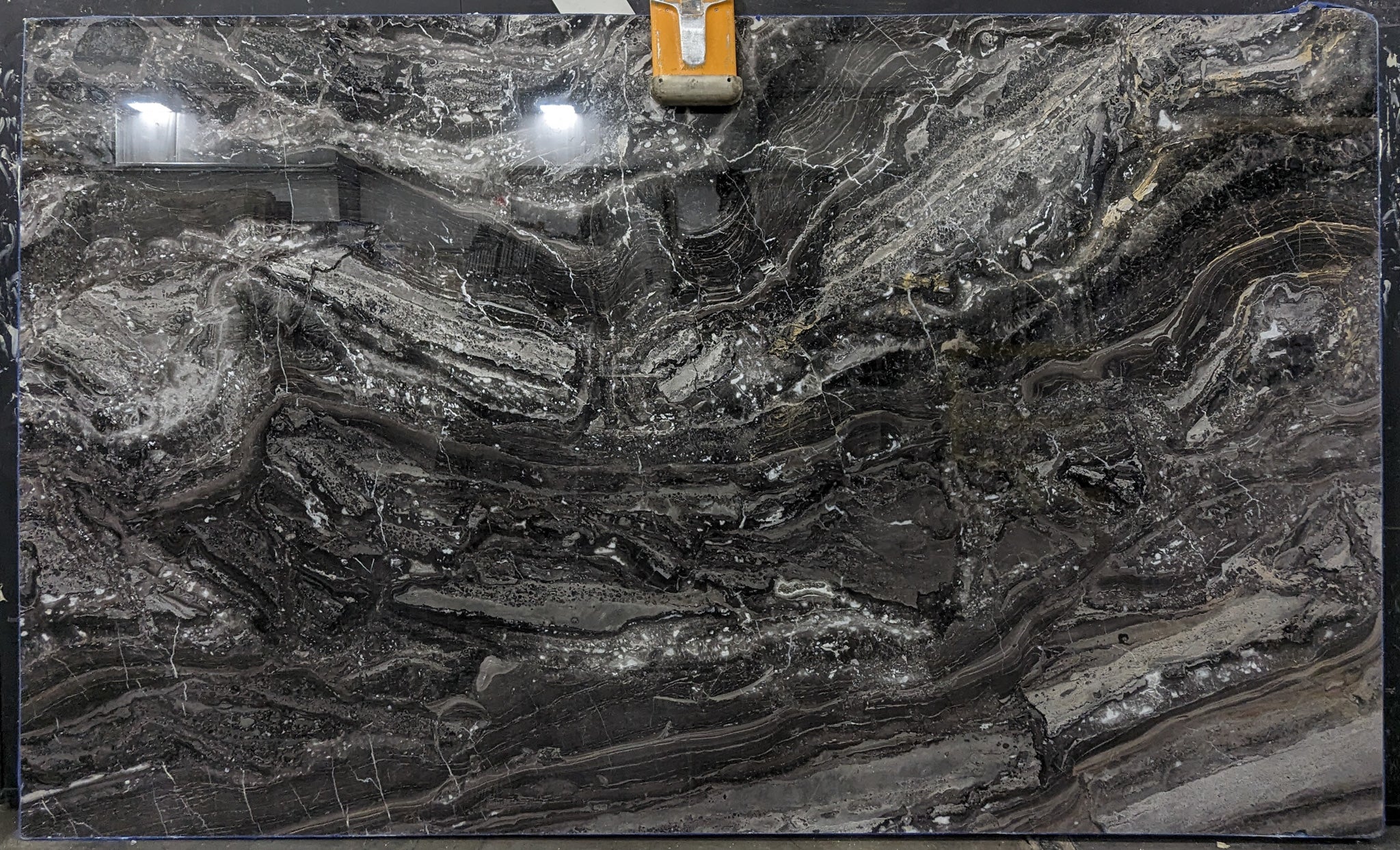  Arabescato Orobico Dark Marble Slab 3/4 - HYEQ#44 -  73x124 