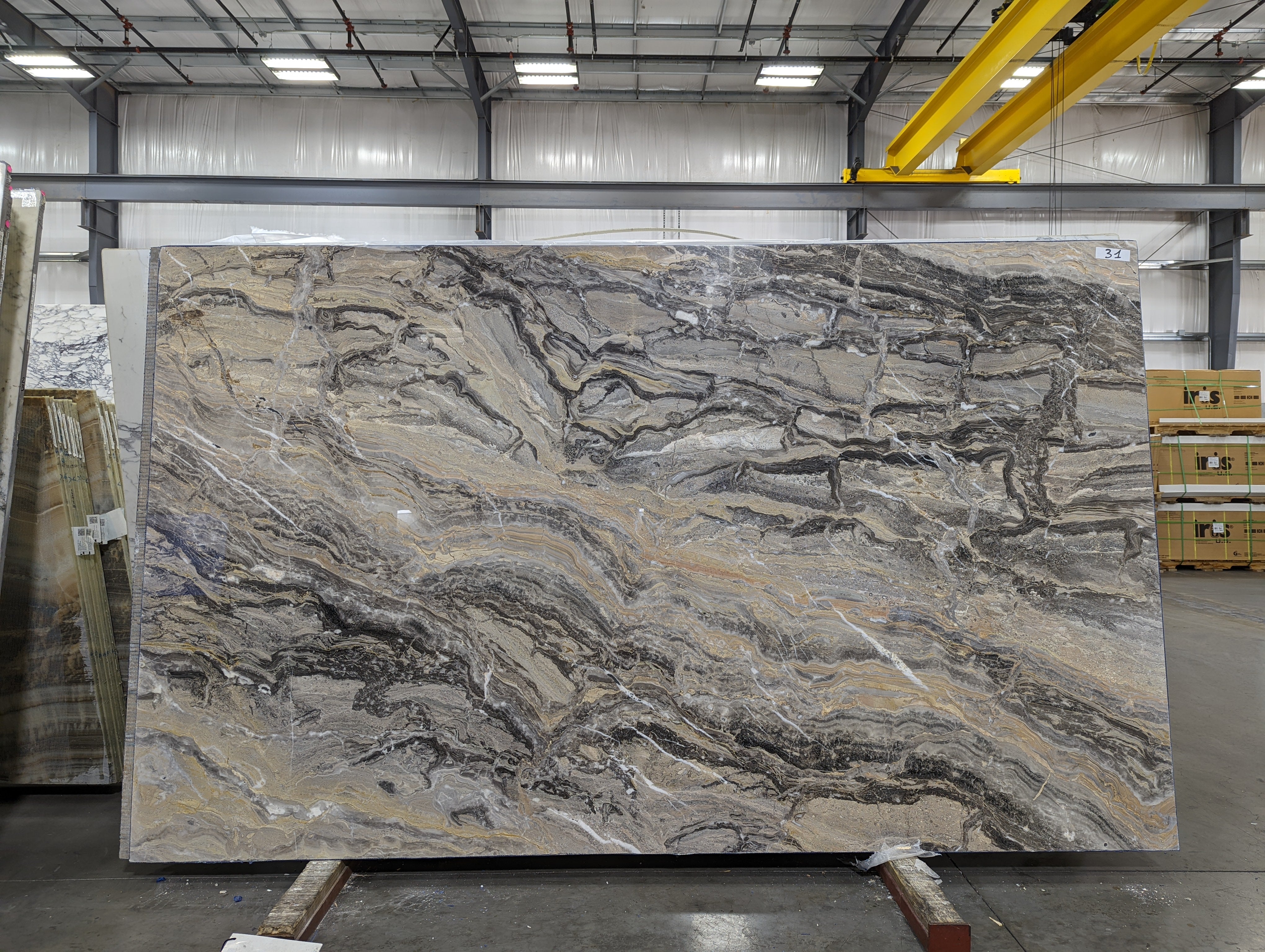  Arabescato Orobico Marble Slab 3/4 - 1YA8#31 -  69x115 