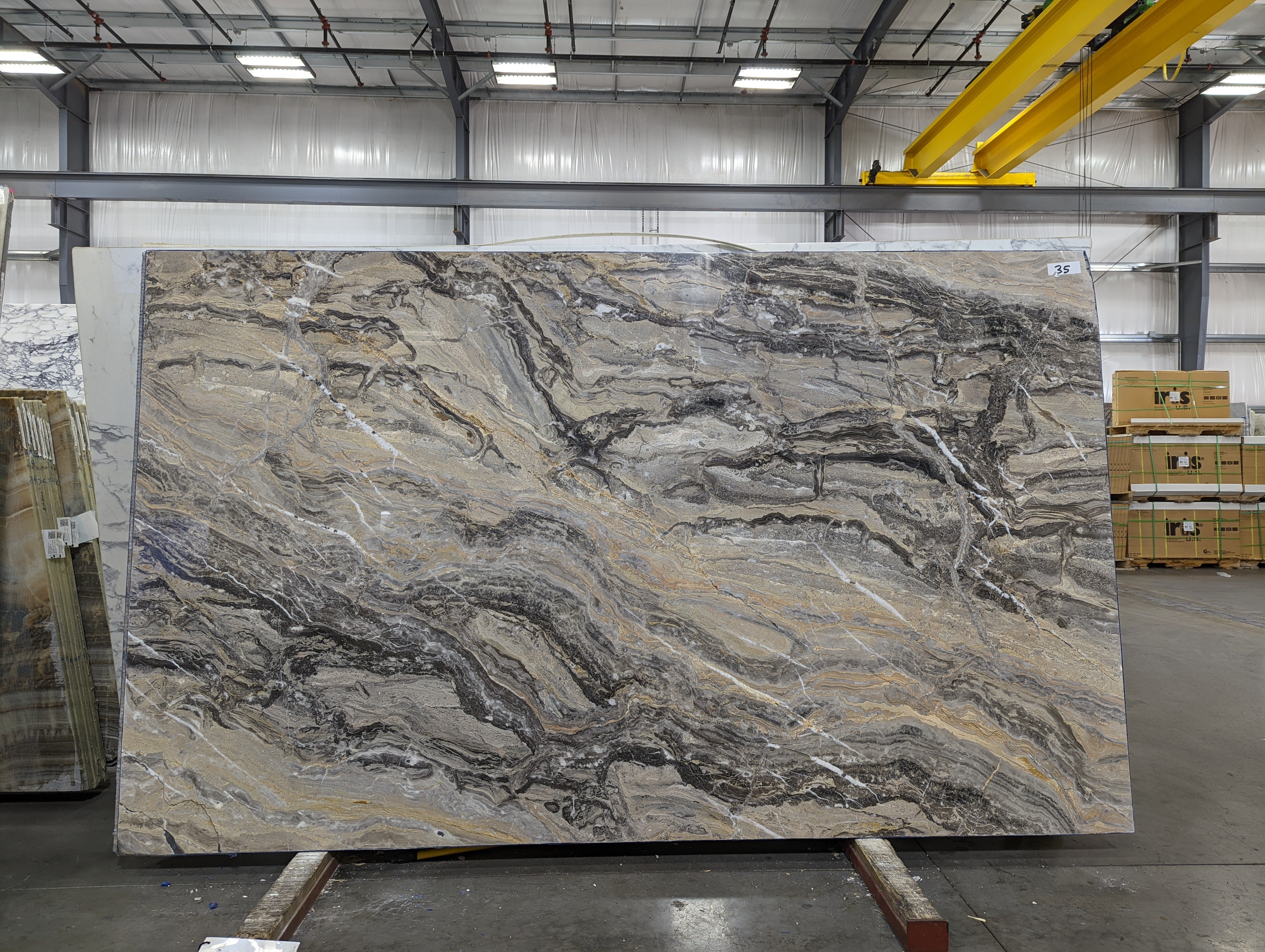  Arabescato Orobico Marble Slab 3/4 - 1YA8#35 -  69x115 