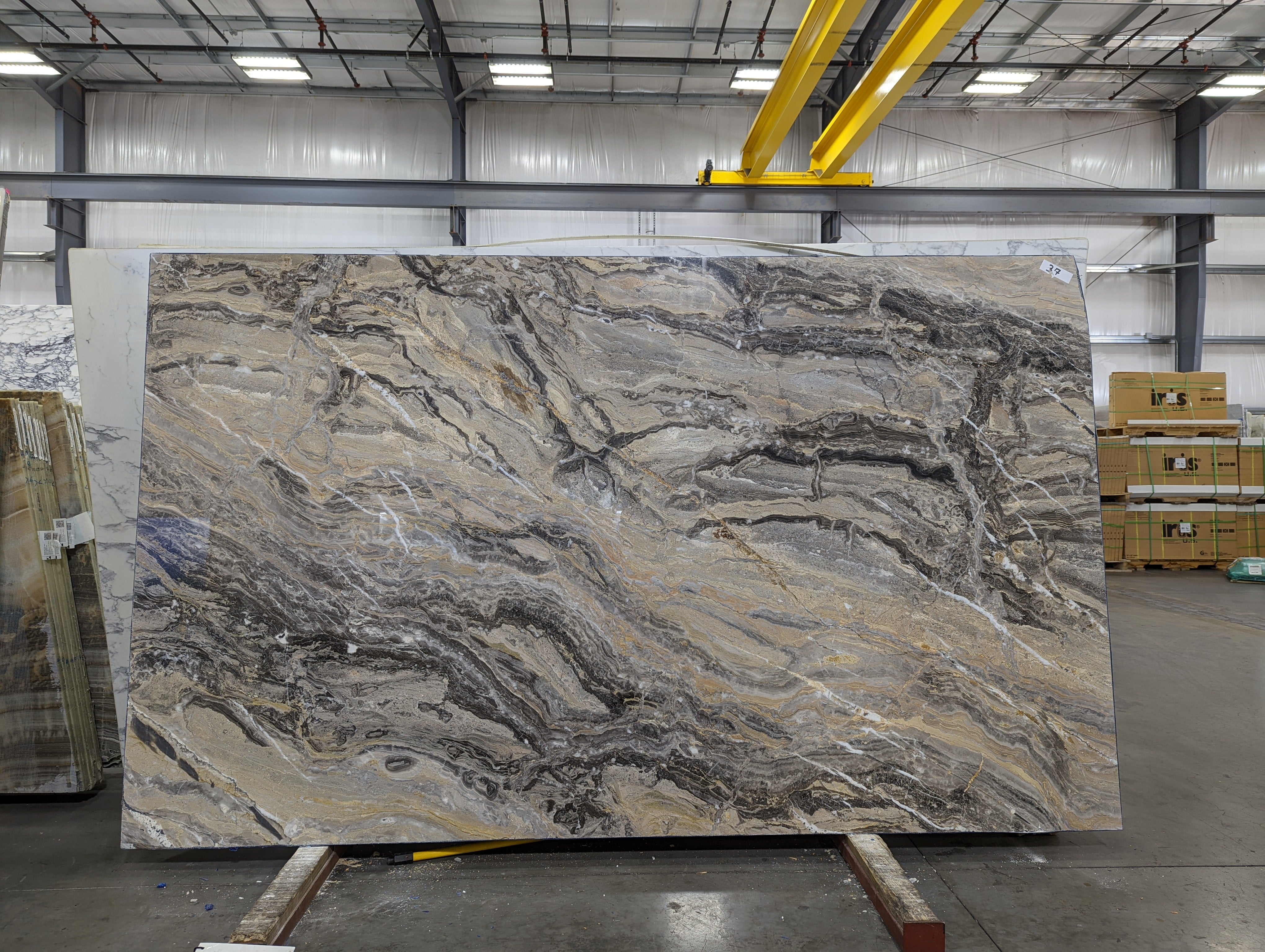  Arabescato Orobico Marble Slab 3/4 - 1YA8#37 -  69x115 