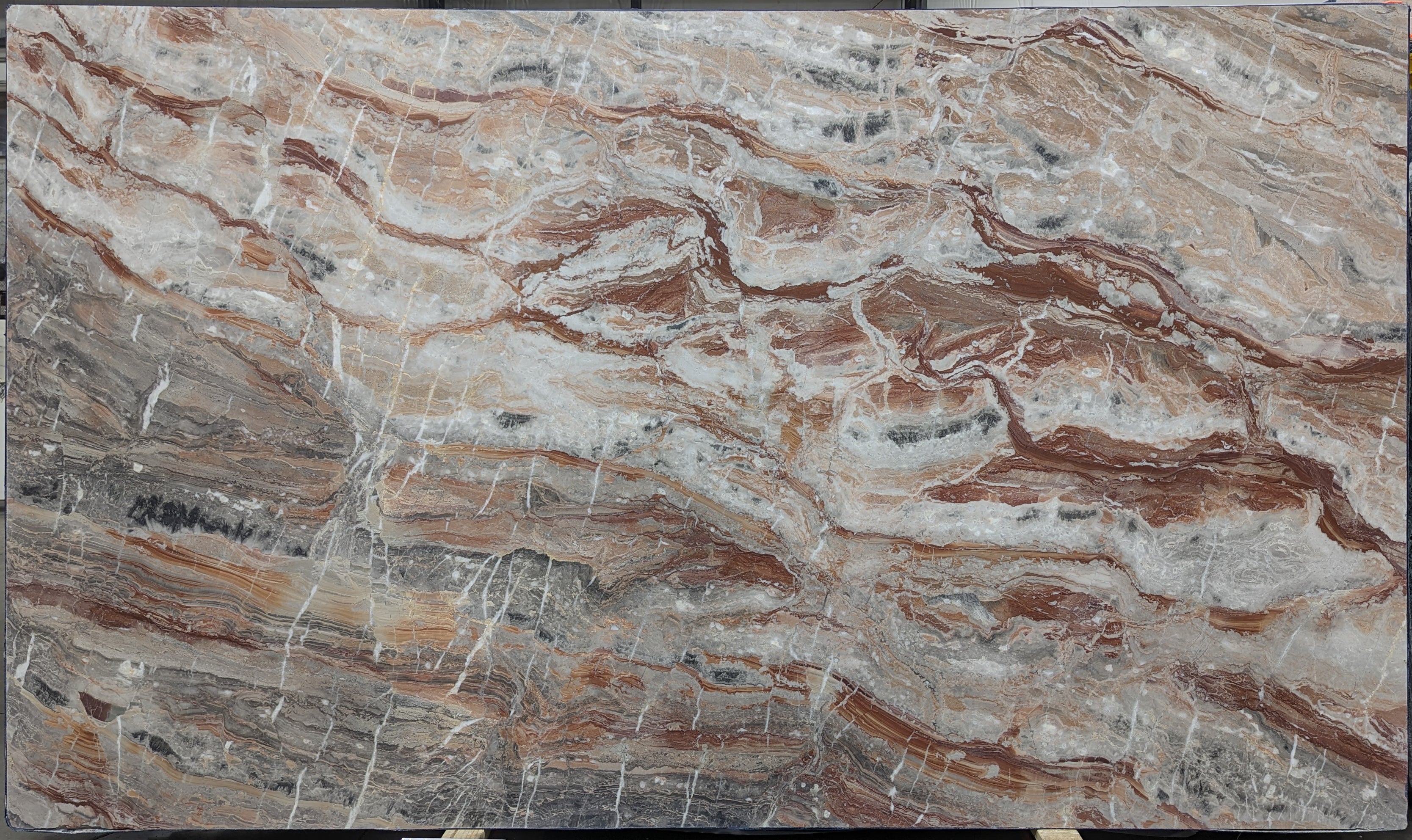  Arabescato Orobico Rosso Marble Slab 3/4  Honed Stone - 58HR#29 -  73X123 