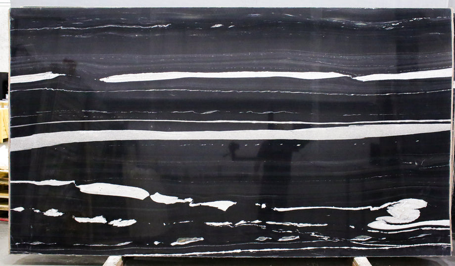  Brazilian Black Rush Granite Slab 3/4  Polished Stone - 32121G#32 -  70X125 
