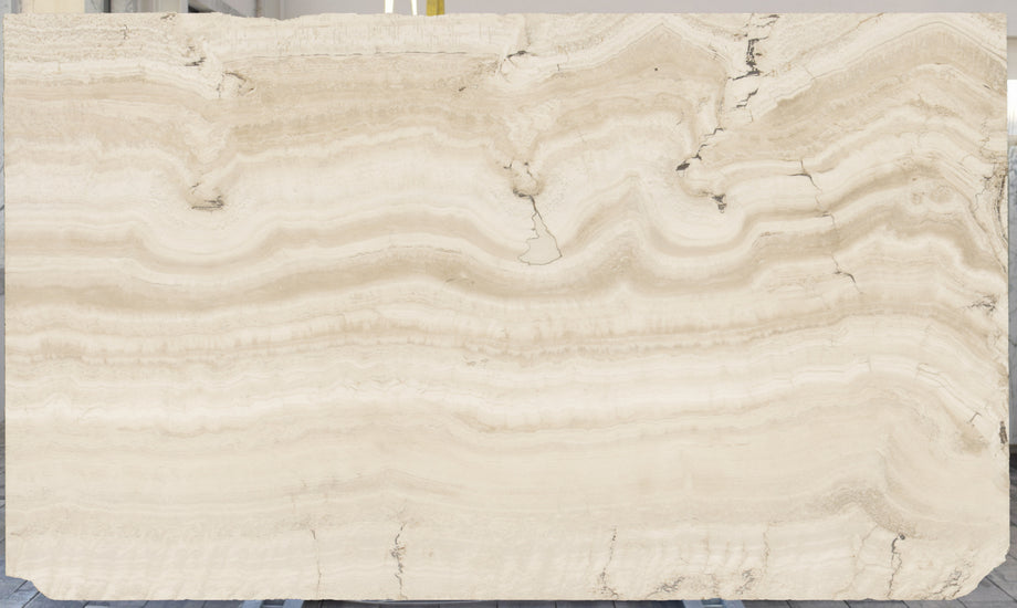  Bianco Navona Travertine Slab 3/4 - GR17454#02 -  73x125 VS 