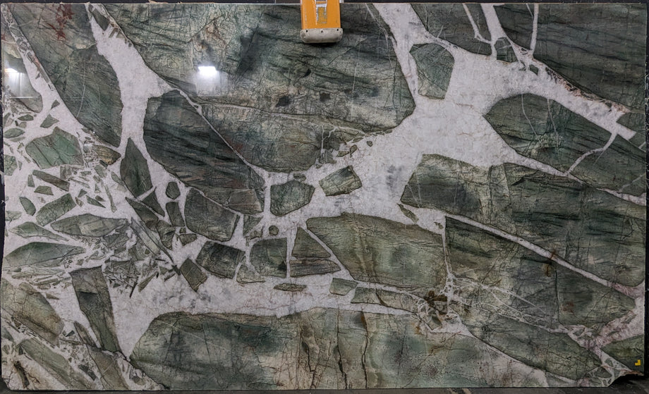  Botanic Green Extra Quartzite Slab 3/4 - 14099#44 -  77x131 