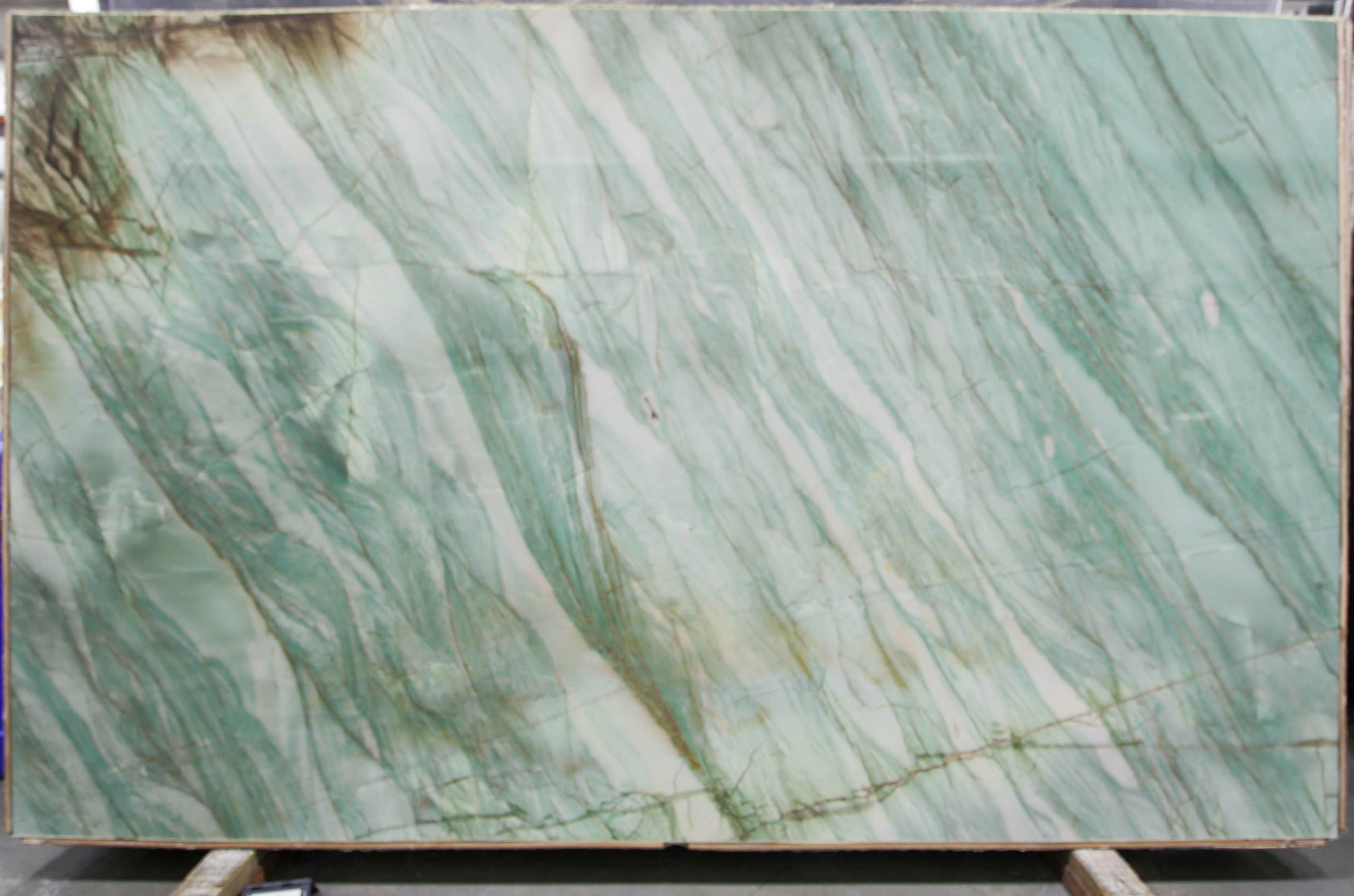  Botanic Green Quartzite Slab 3/4 - VR4512#10 -  64X105 