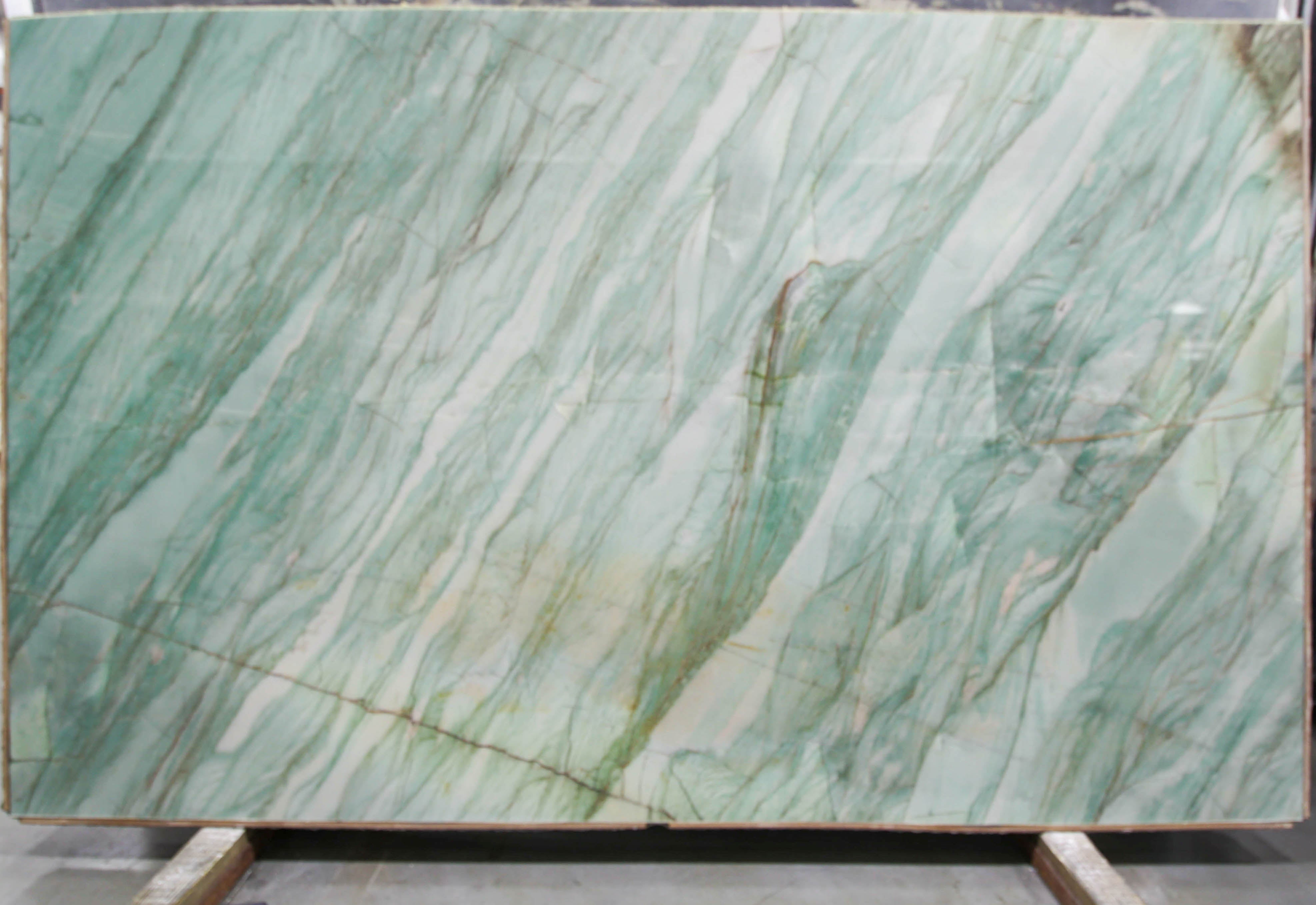  Botanic Green Quartzite Slab 3/4 - VR4512#15 -  64X105 