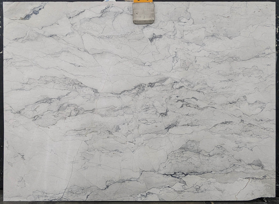  Bianco Nuvoloso Marble Slab 3/4  Honed Stone - P327#62 -  75x107 