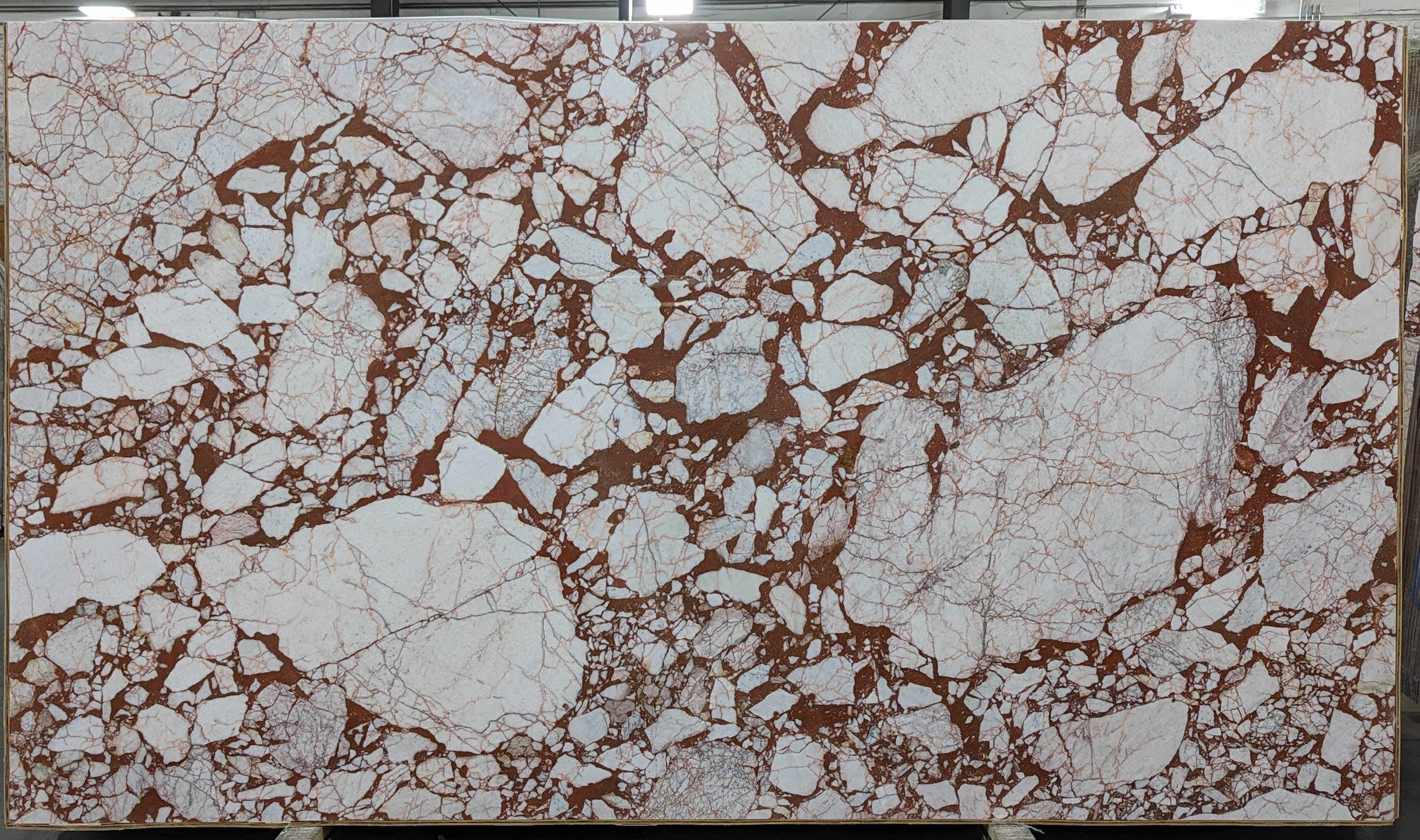  Calacatta Burgundy Marble Slab 3/4  Polished Stone - TM2210#09 -  VS 71X124 