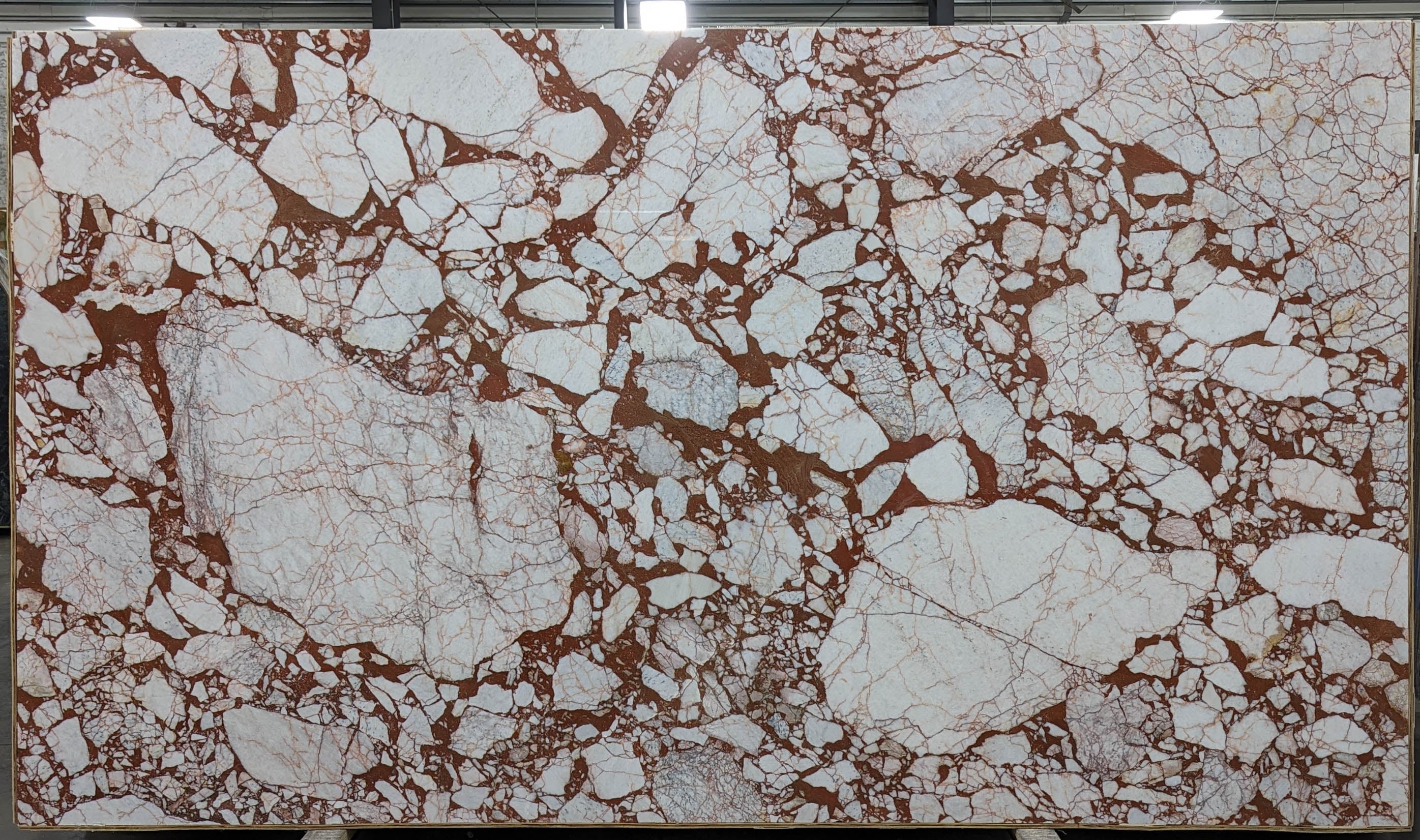 Calacatta Burgundy Marble Slab 3/4  Polished Stone - TM2210#10 -  VS 71X124 